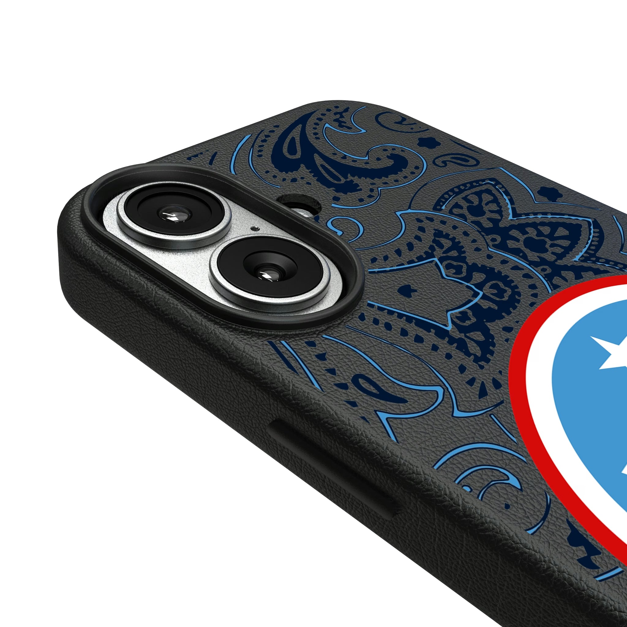 Tennessee Titans Paisley iPhone MagSafe Compatible Phone Case for Apple iPhone - Detail#Device_iPhone 17