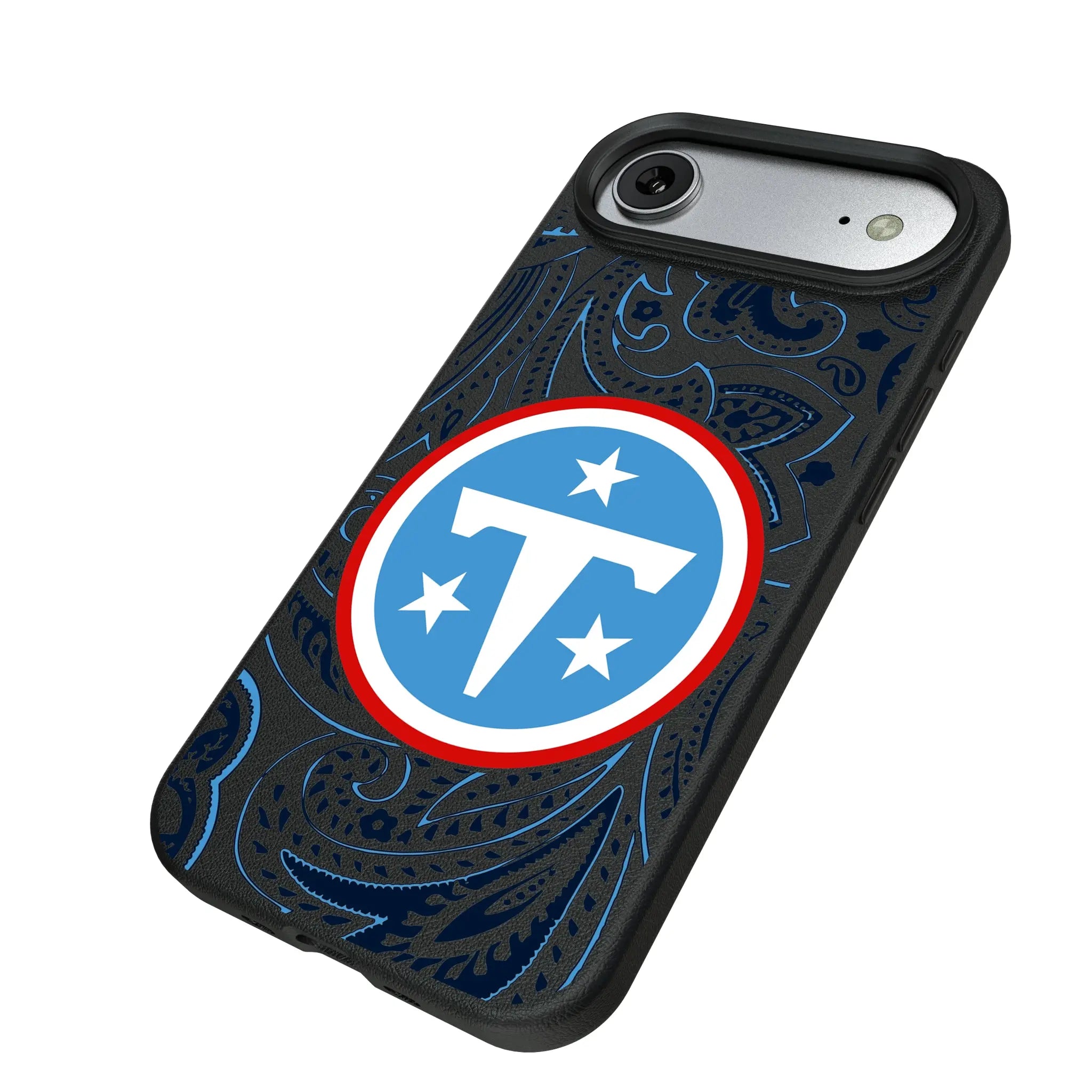 Tennessee Titans Paisley iPhone MagSafe Compatible Phone Case for Apple iPhone - Isometric View#Device_iPhone Air
