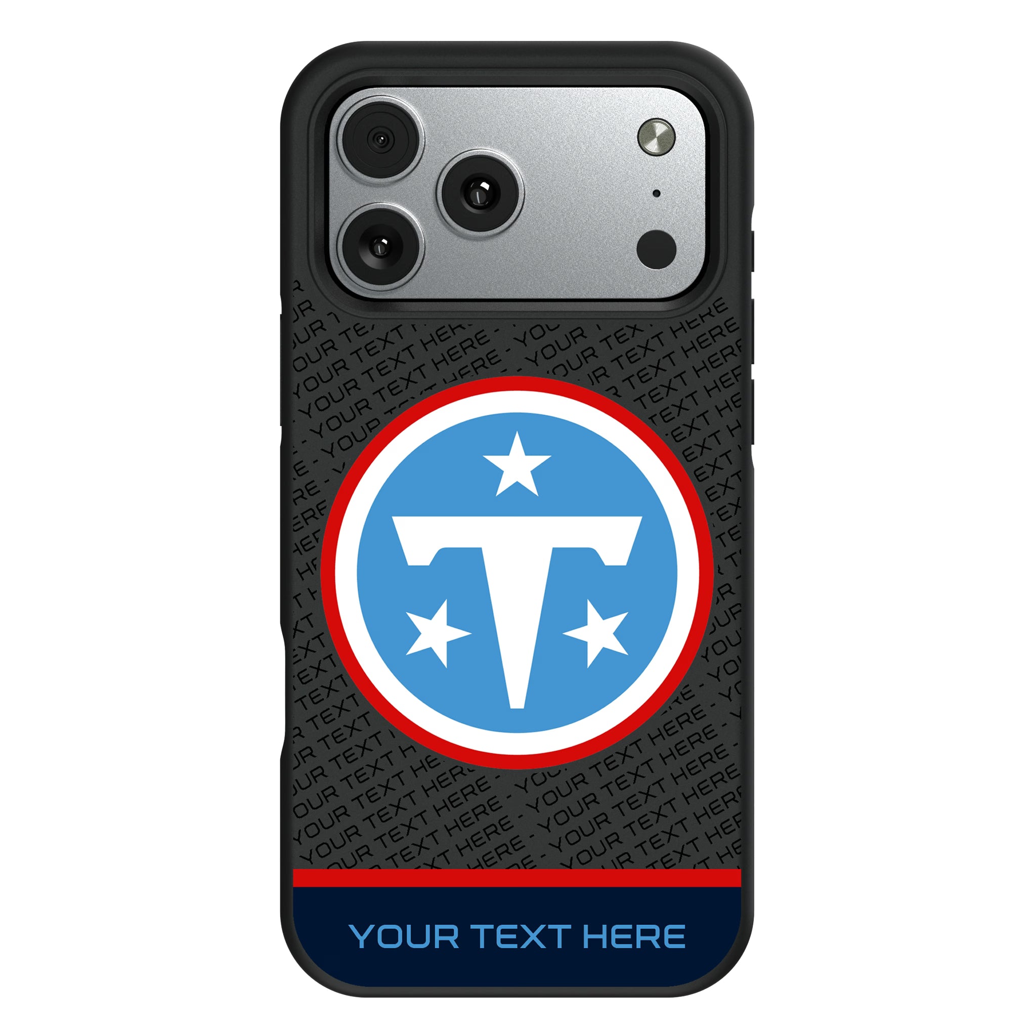 Tennessee Titans Personalized EndZone Plus iPhone Bump Phone Case for Apple iPhone#Device_iPhone 17 Pro Max