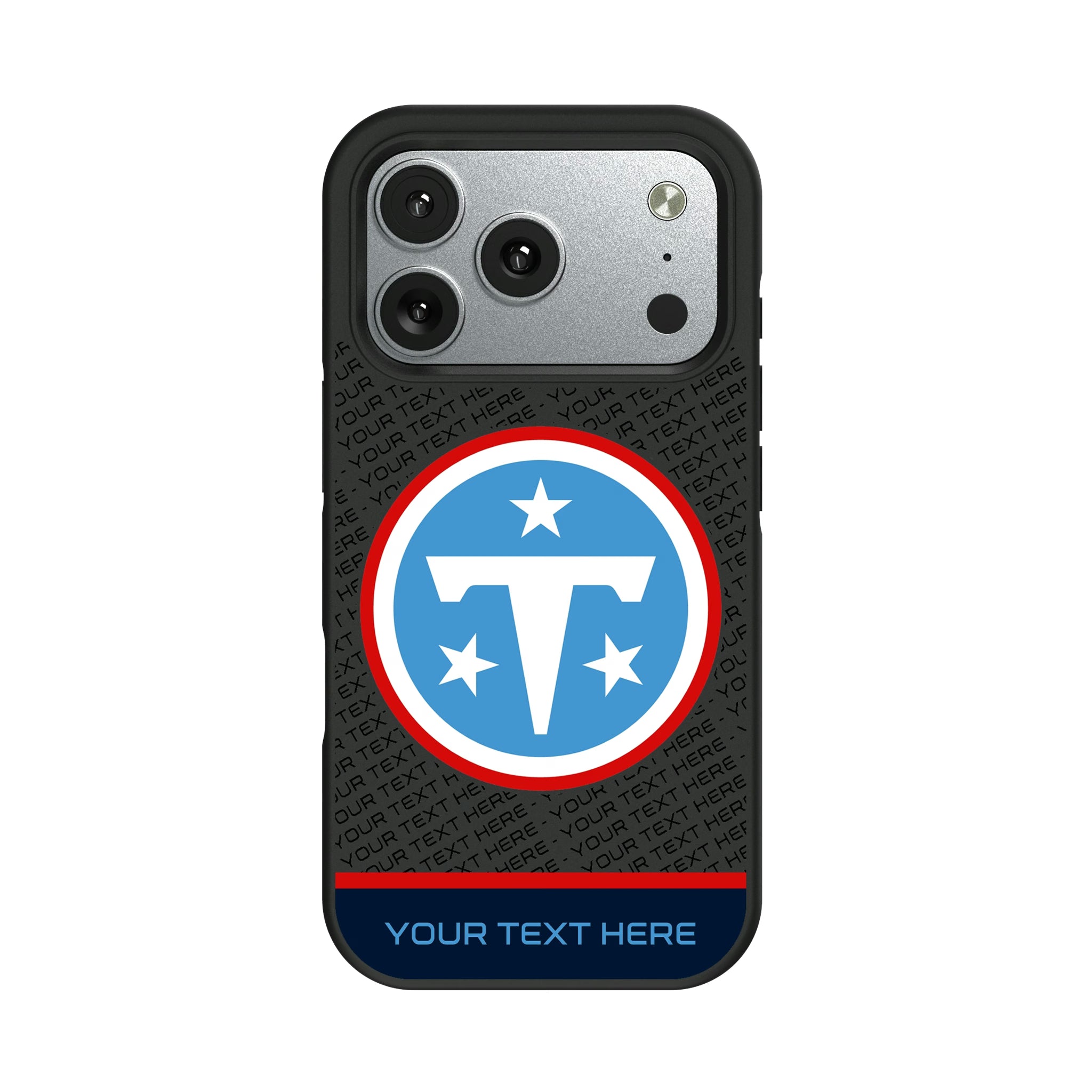 Tennessee Titans Personalized EndZone Plus iPhone Bump Phone Case for Apple iPhone#Device_iPhone 17 Pro