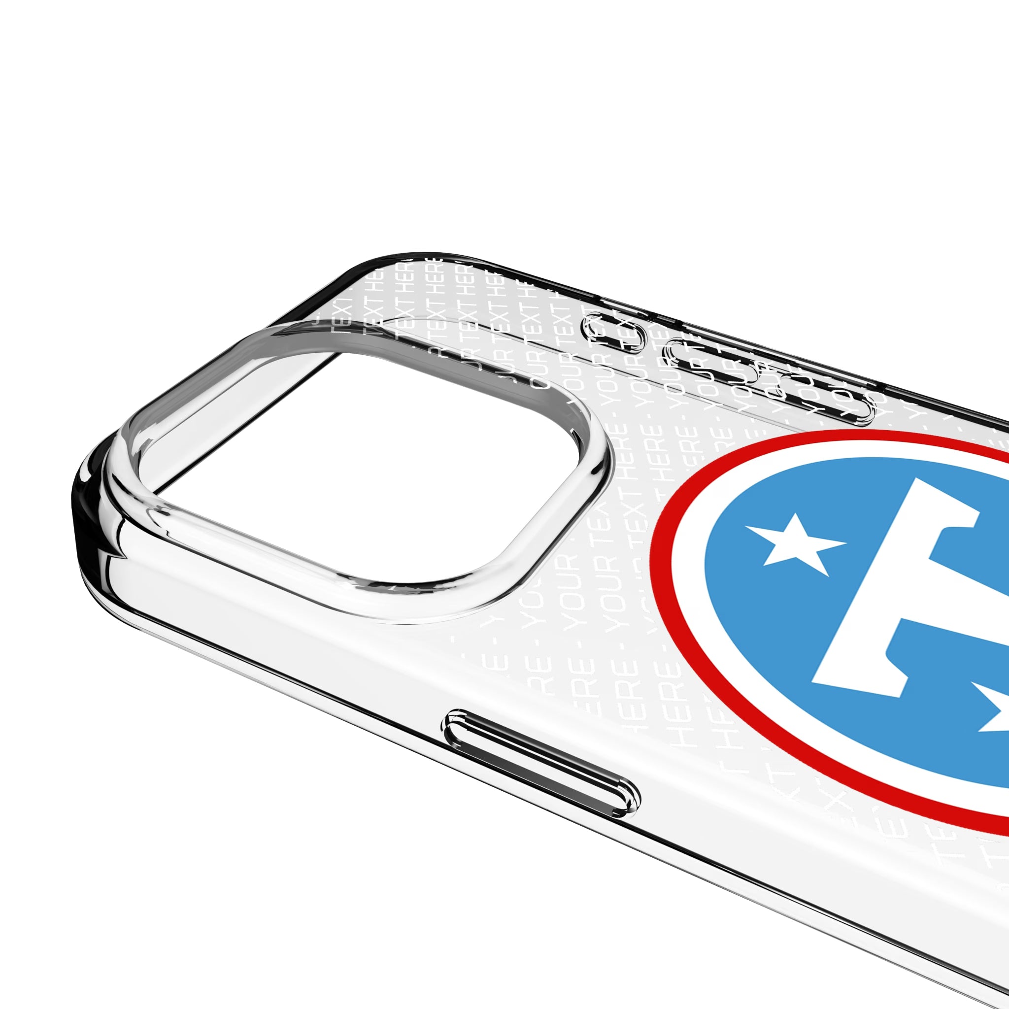 Tennessee Titans Personalized EndZone Plus iPhone Clear Phone Case for Apple iPhone - Detail