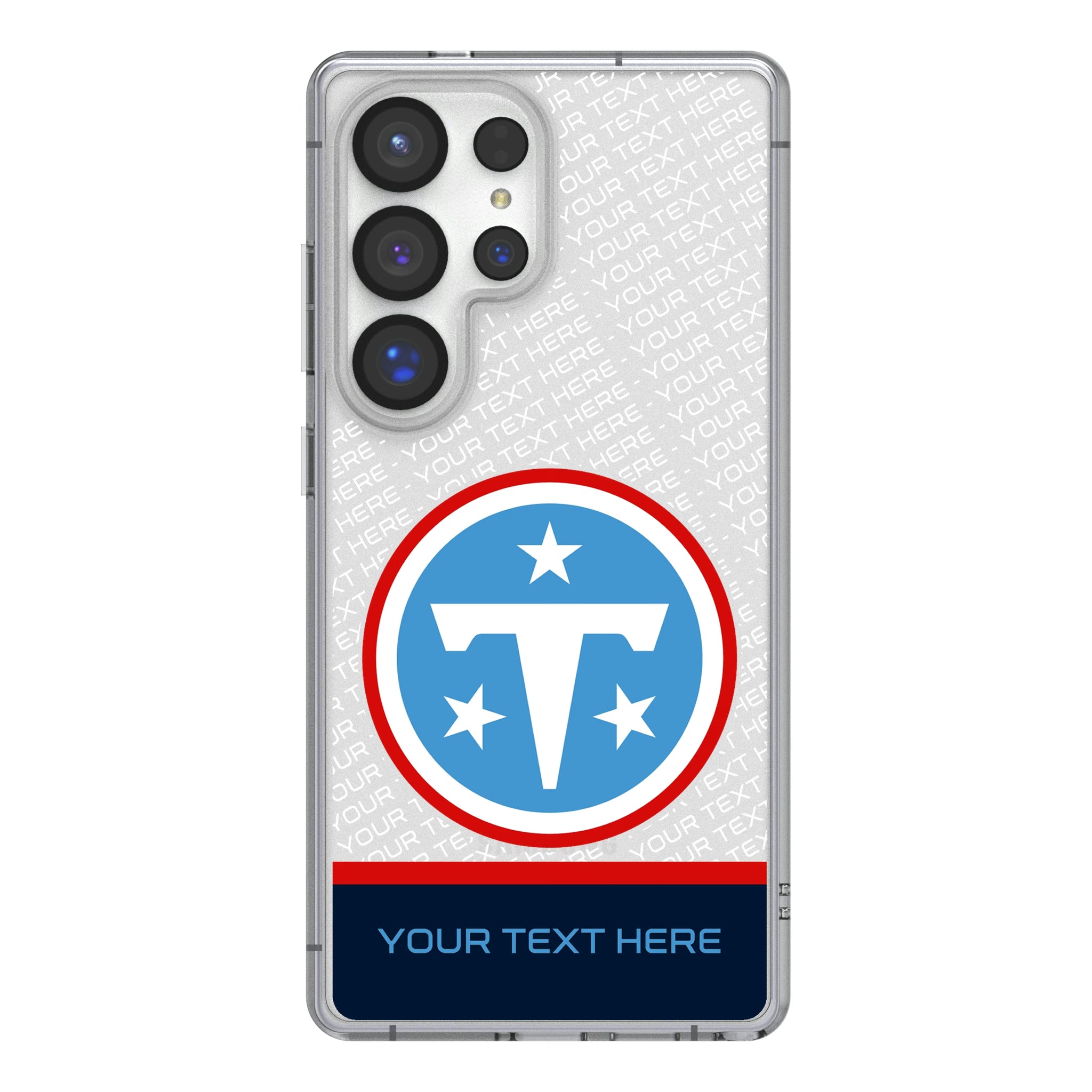 Tennessee Titans Personalized EndZone Plus Galaxy Clear Phone Case for Samsung Galaxy