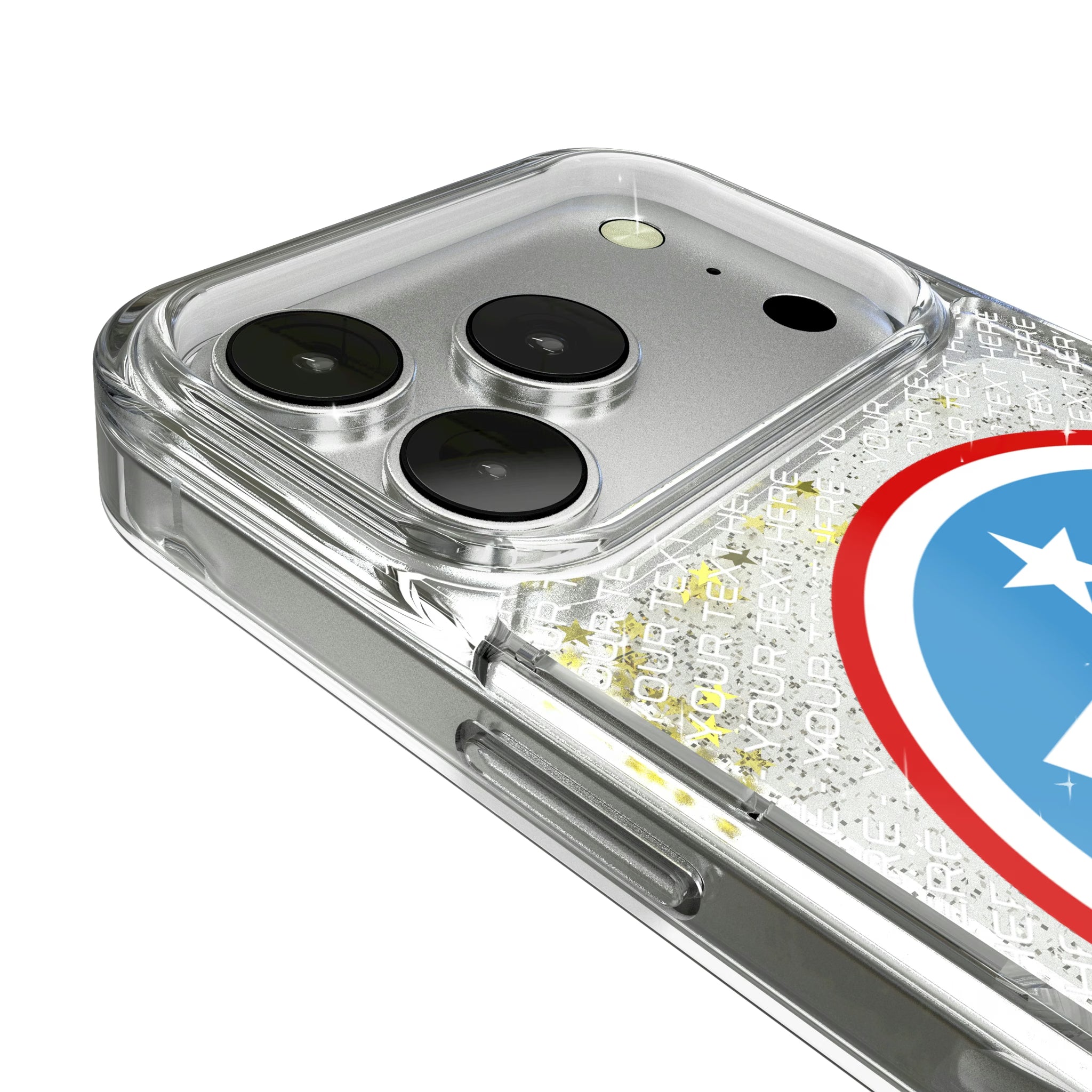 Tennessee Titans Personalized EndZone Plus iPhone Glitter Phone Case for Apple iPhone - Detail