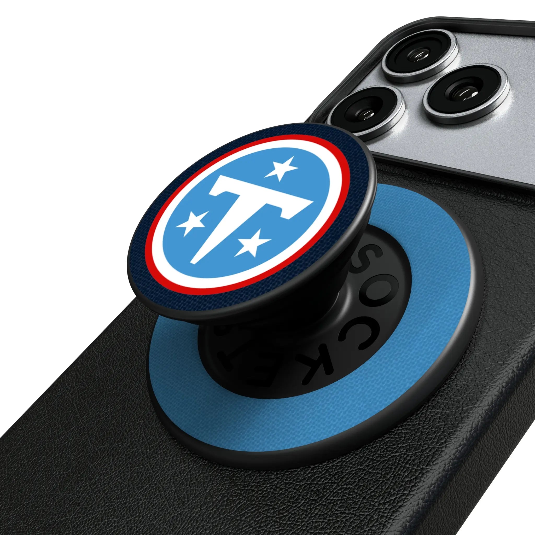 Tennessee Titans Personalized Endzone Solid Popsockets Round Magnetic