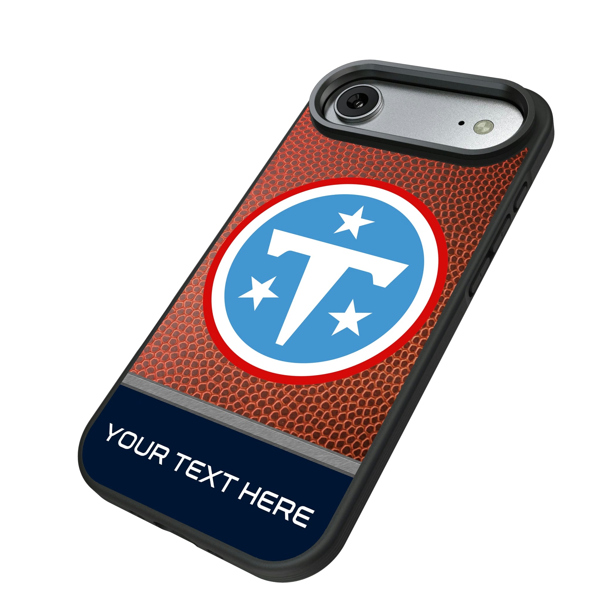 Tennessee Titans Personalized Football iPhone Bump Phone Case for Apple iPhone - Isometric View#Device_iPhone Air