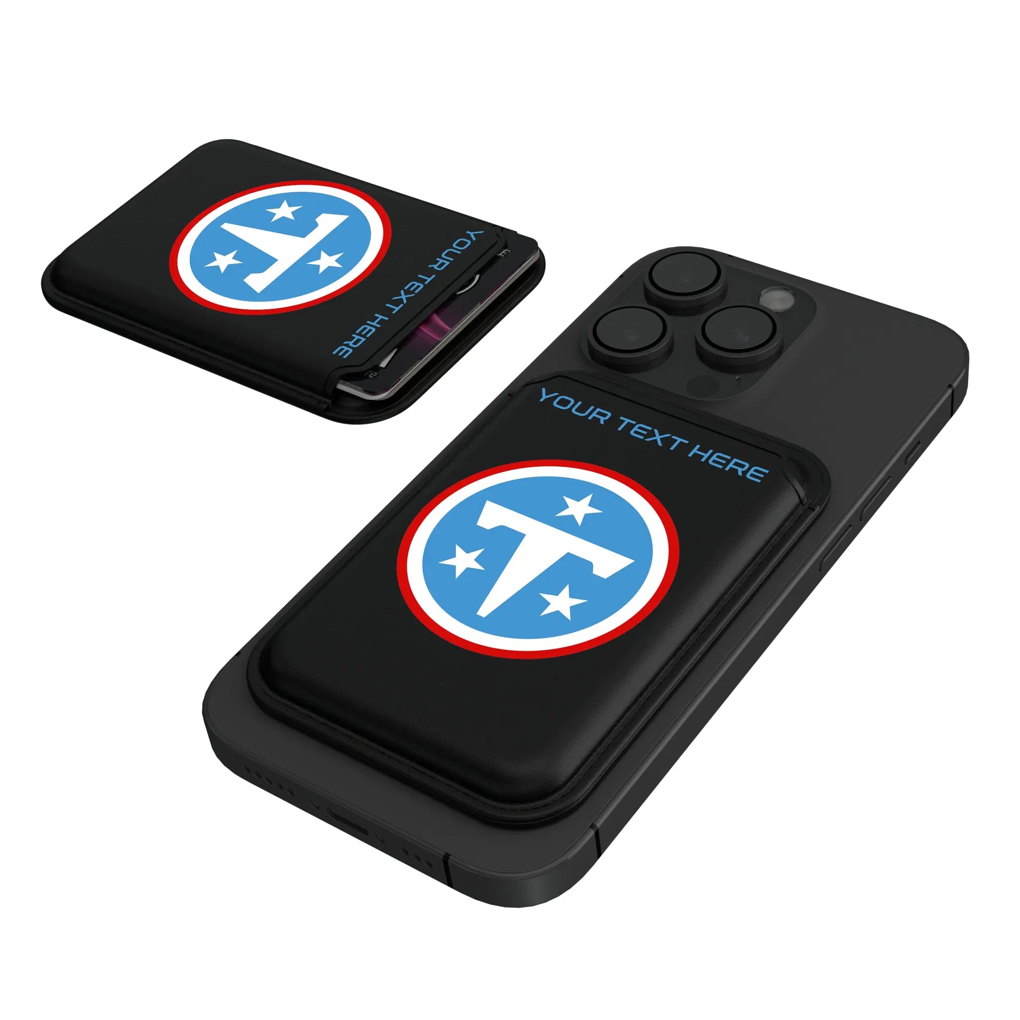 Tennessee Titans Personalized Insignia Black Magnetic Credit Card Wallet