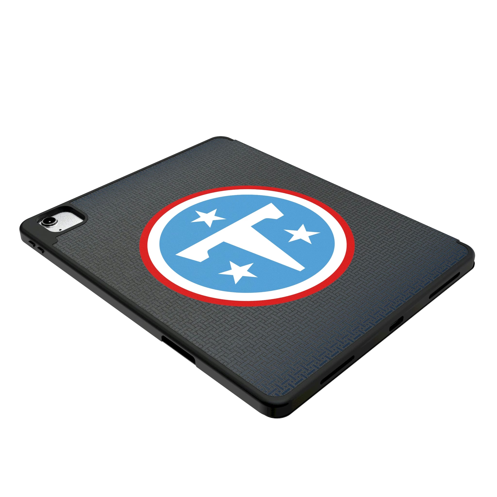 Tennessee Titans Personalized Linen iPad Tablet Case for Apple iPad - Isometric View