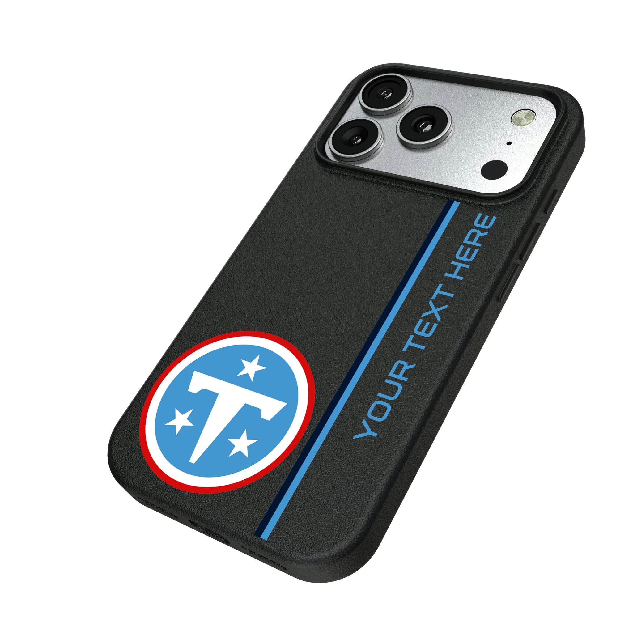 Tennessee Titans Personalized Sidebard iPhone MagSafe Compatible Phone Case for Apple iPhone - Isometric View#Device_iPhone 17 Pro