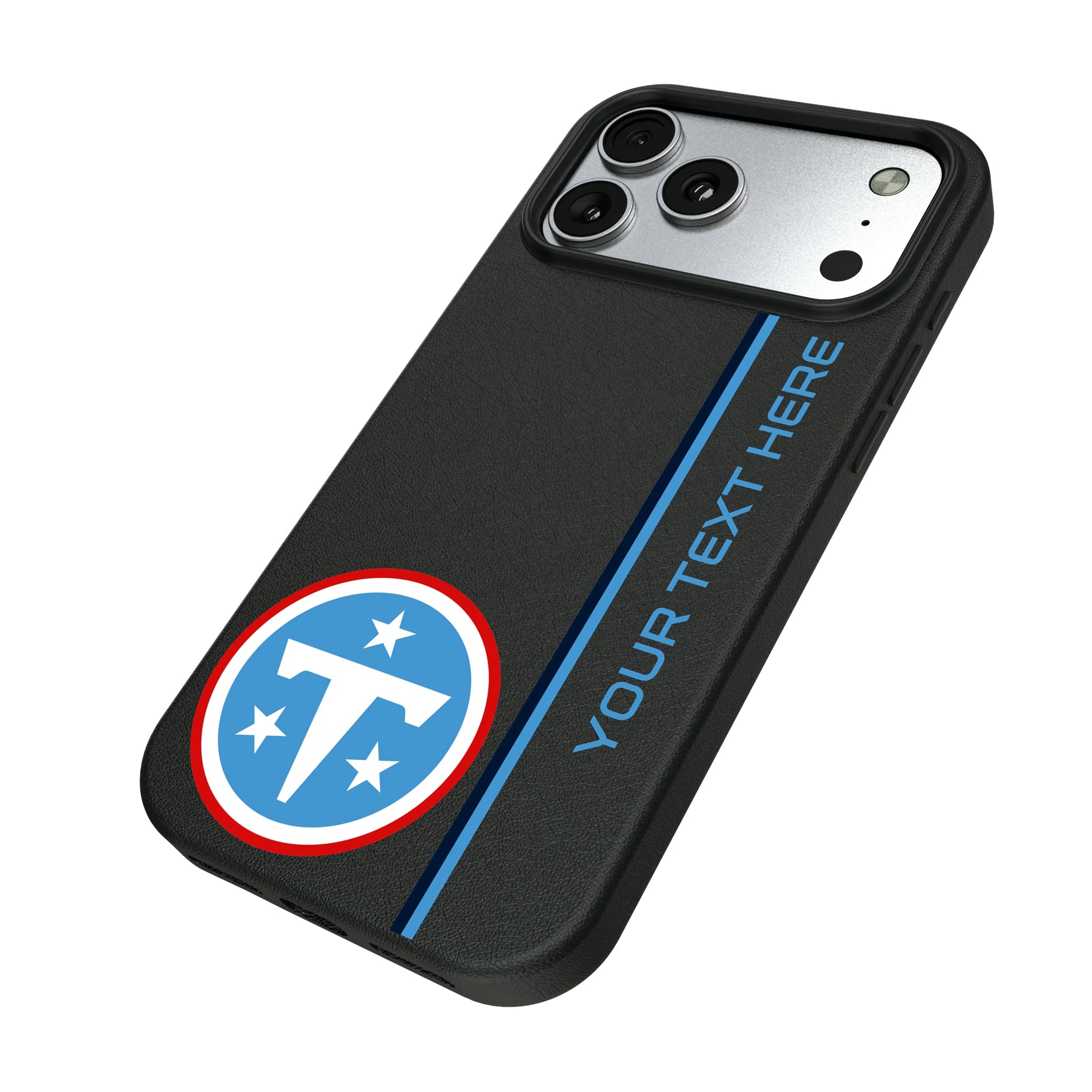 Tennessee Titans Personalized Sidebard iPhone MagSafe Compatible Phone Case for Apple iPhone - Isometric View#Device_iPhone 17 Pro Max