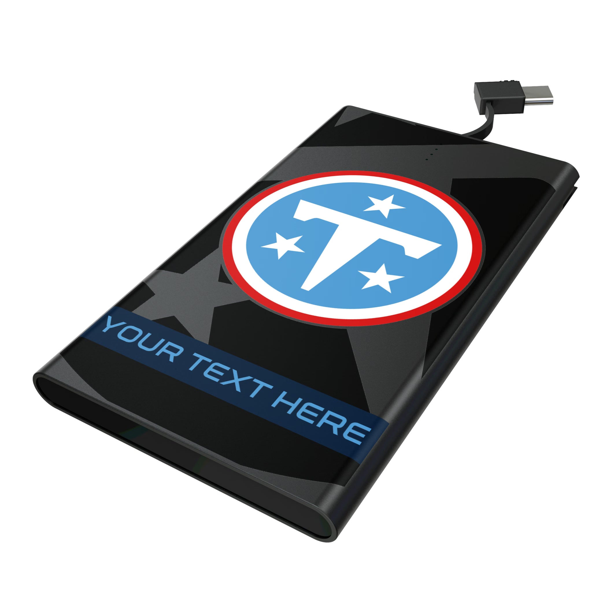 Tennessee Titans Personalized Tilt 5000mAh Flat Powerbank
