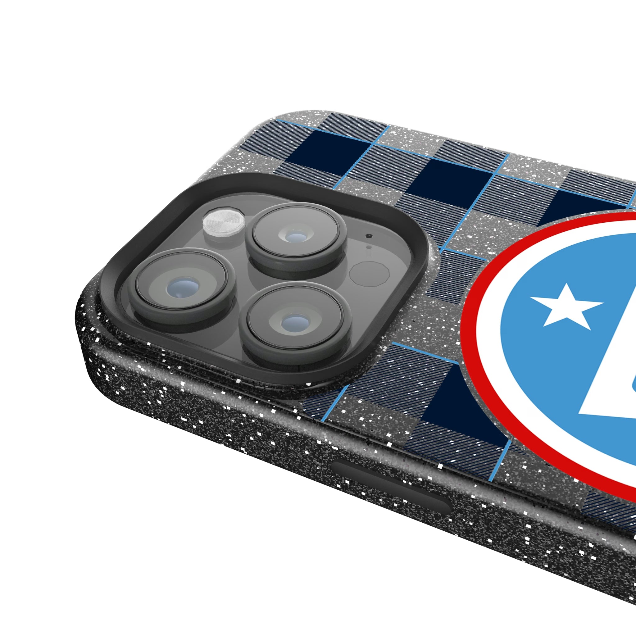 Tennessee Titans Plaid iPhone Bling Phone Case for Apple iPhone - Detail
