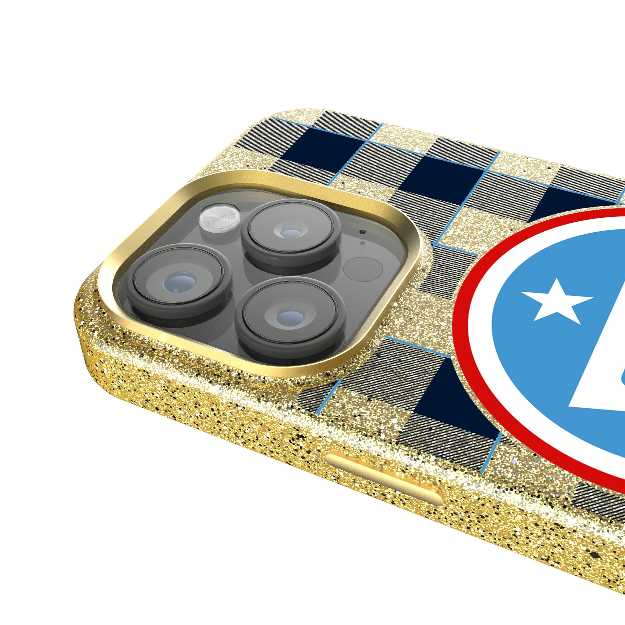 Tennessee Titans Plaid iPhone Bling Phone Case for Apple iPhone - Detail