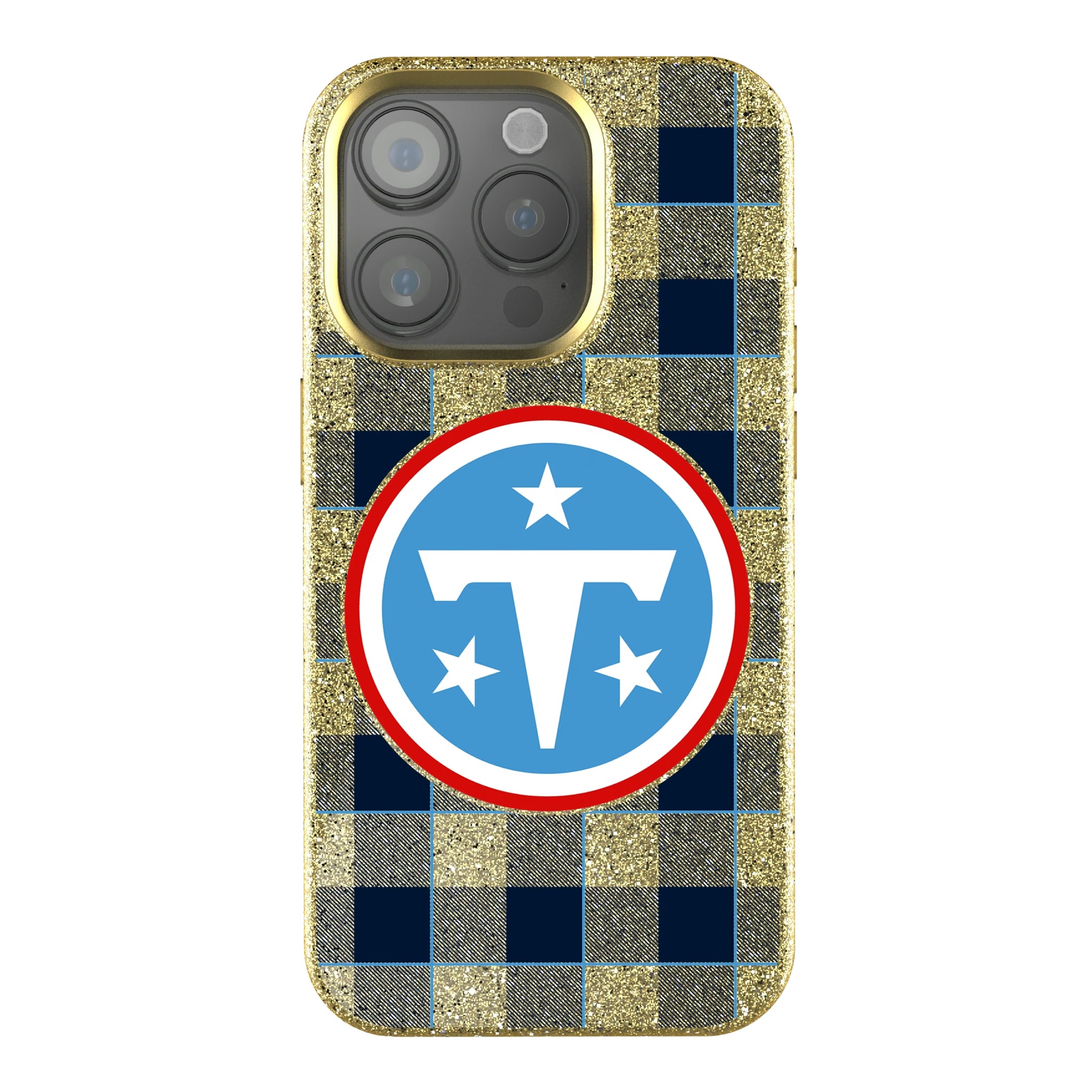 Tennessee Titans Plaid iPhone Bling Phone Case for Apple iPhone