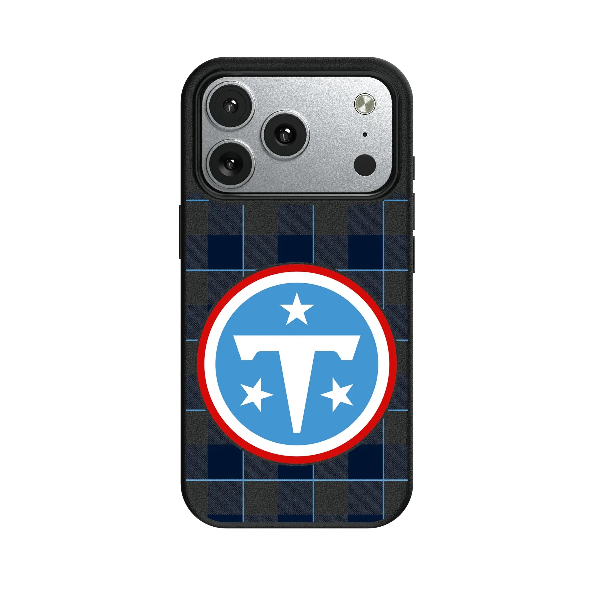 Tennessee Titans Plaid iPhone MagSafe Compatible Phone Case for Apple iPhone#Device_iPhone 17 Pro