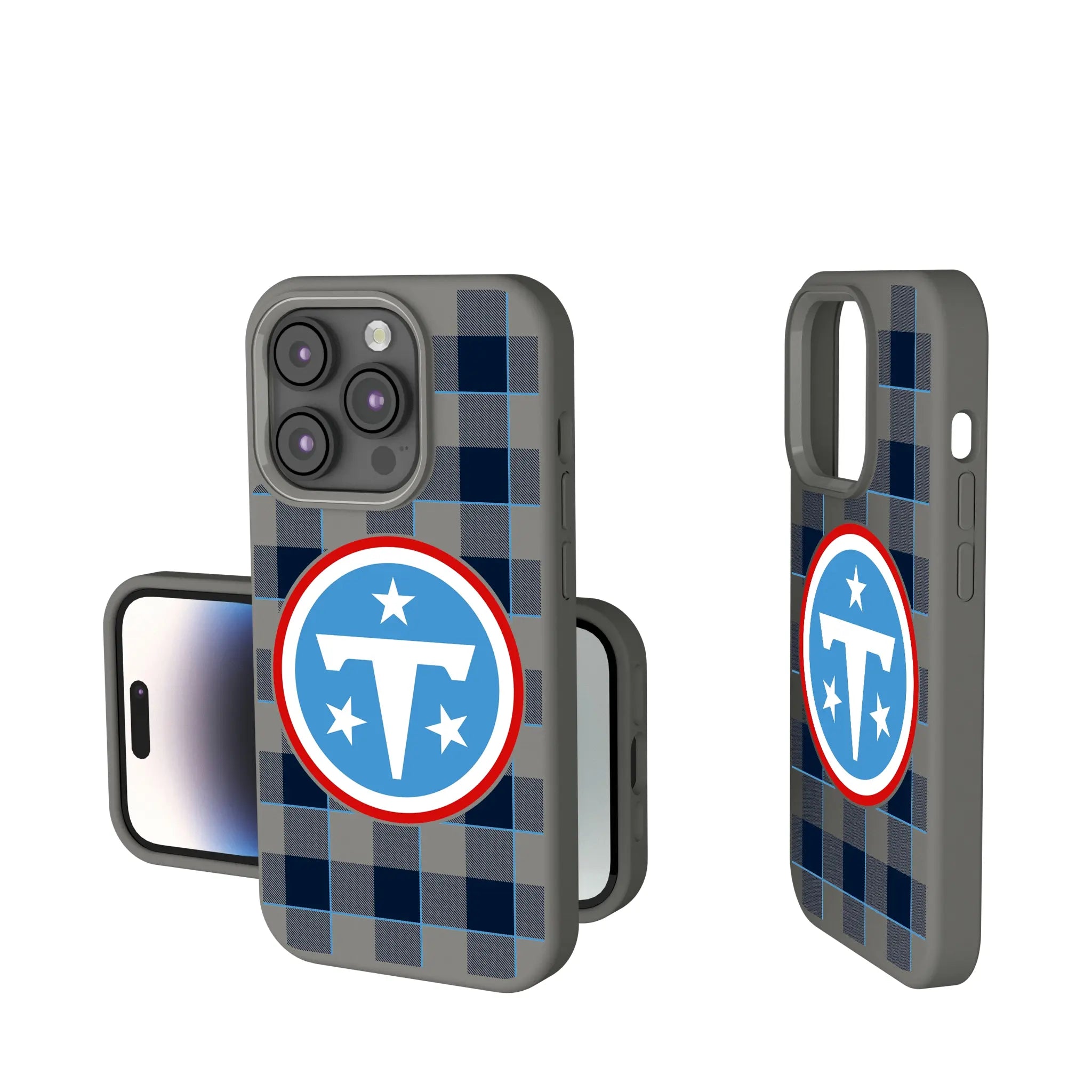 Tennessee Titans Plaid iPhone Soft Touch Phone Case for Apple iPhone