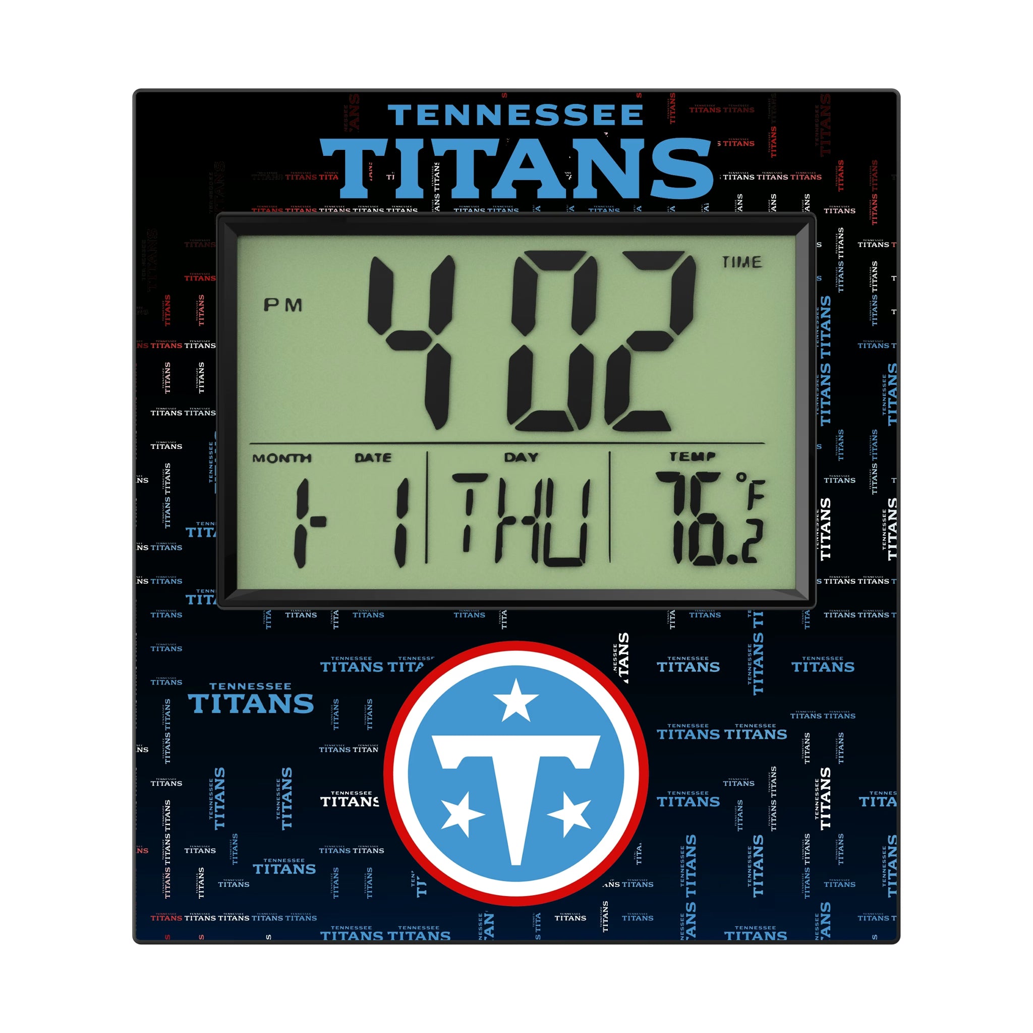 Tennessee Titans Quadtile Wall Clock