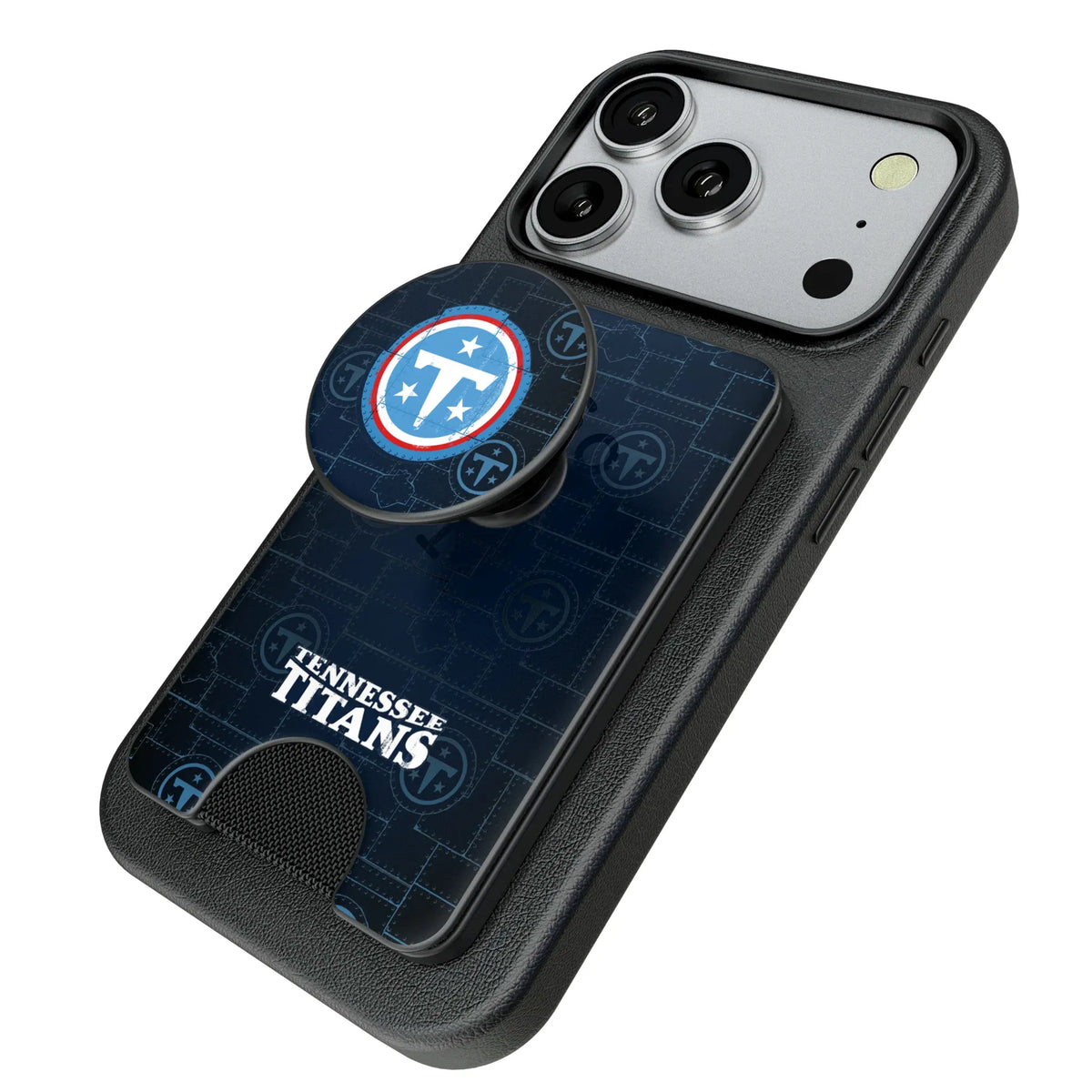 Tennessee Titans Rivet Popsockets Wallet Magnetic - Isometric View