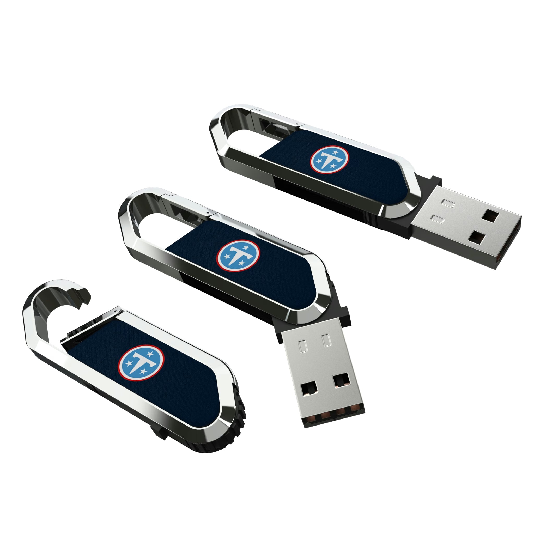 Tennessee Titans Solid USB 64GB Clip Style Flash Drive