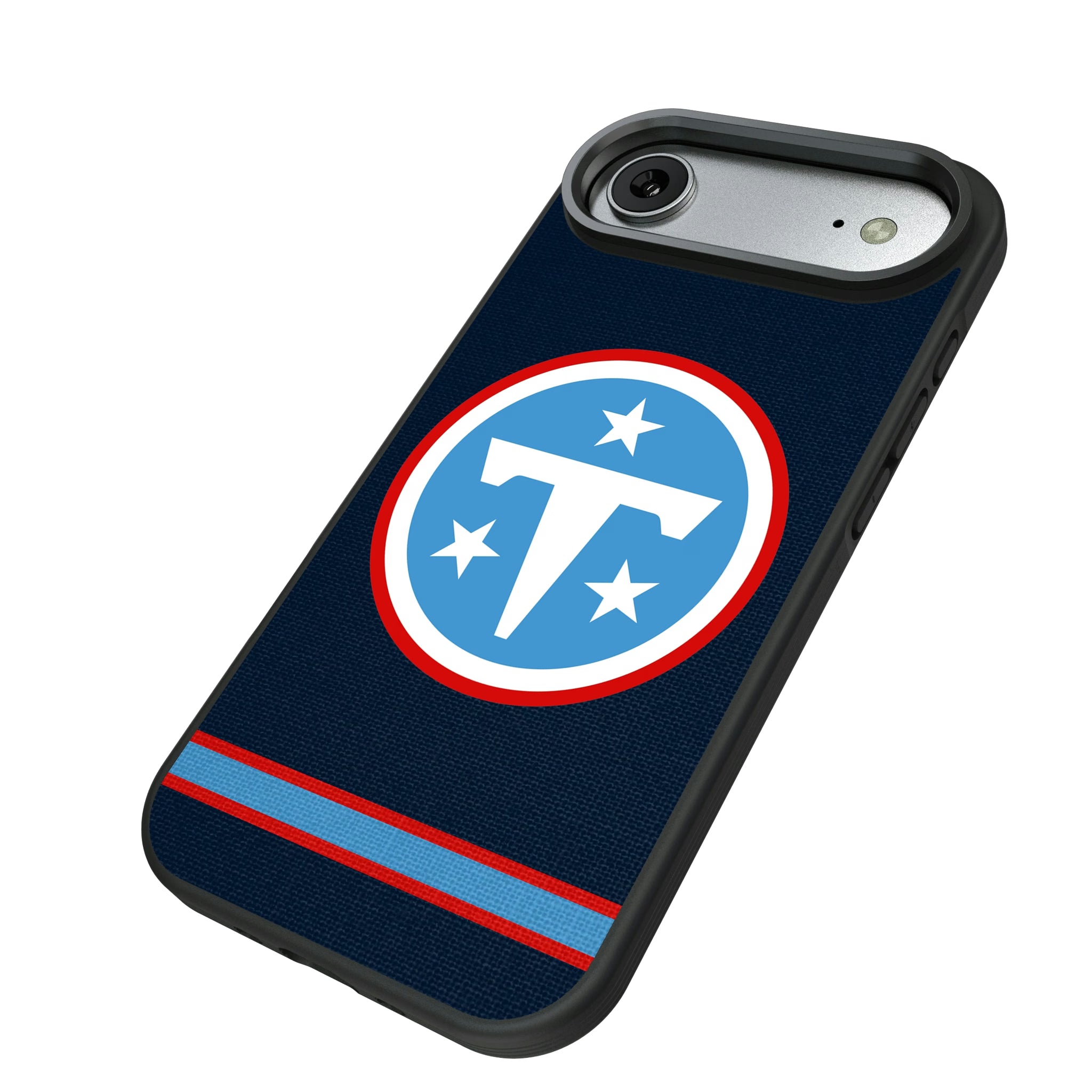 Tennessee Titans Stripe iPhone Bump Phone Case for Apple iPhone - Isometric View#Device_iPhone Air