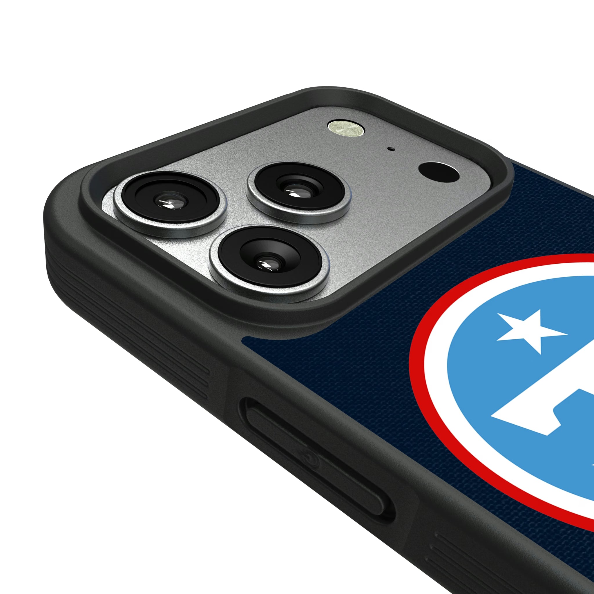 Tennessee Titans Stripe iPhone Bump Phone Case for Apple iPhone - Detail#Device_iPhone 17 Pro