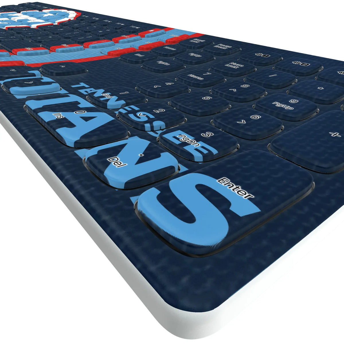 Tennessee Titans Stripe KKB605 Curved Wireless Keyboard - Detail
