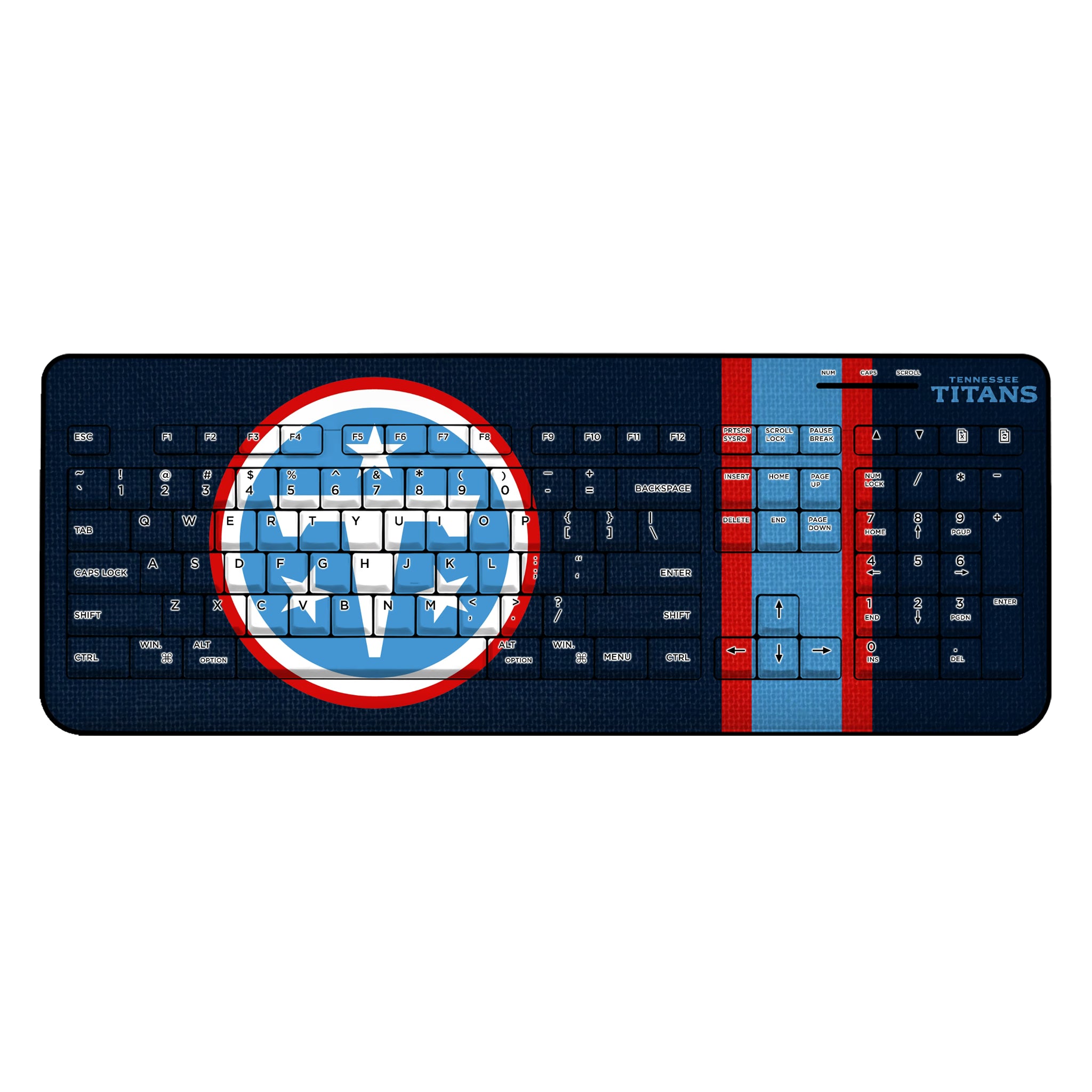Tennessee Titans Stripe Wireless USB Keyboard