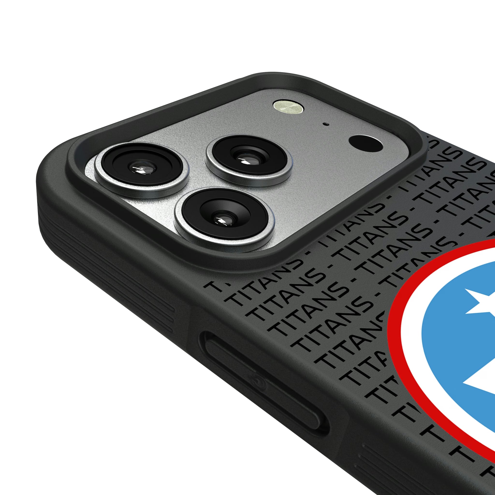 Tennessee Titans Text Backdrop iPhone Bump Phone Case for Apple iPhone - Detail#Device_iPhone 17 Pro