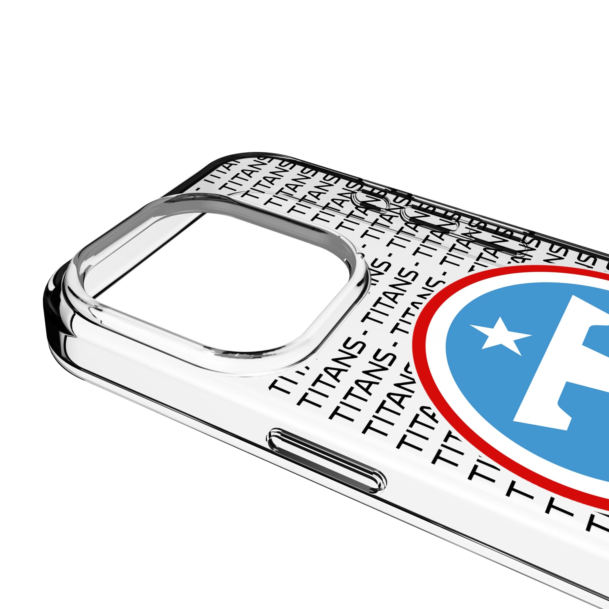Tennessee Titans Text Backdrop iPhone Clear Phone Case for Apple iPhone - Detail