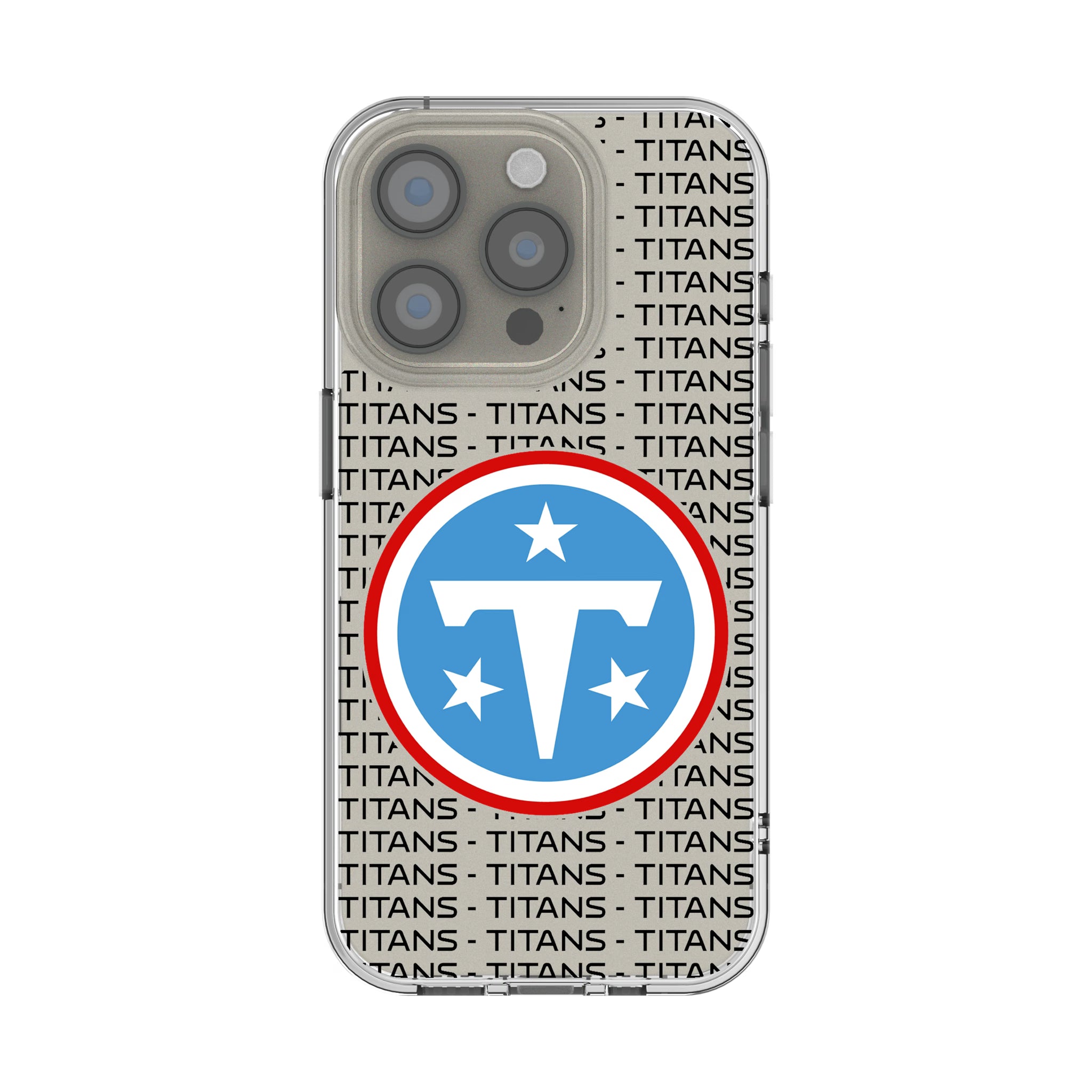 Tennessee Titans Text Backdrop iPhone Clear Phone Case for Apple iPhone