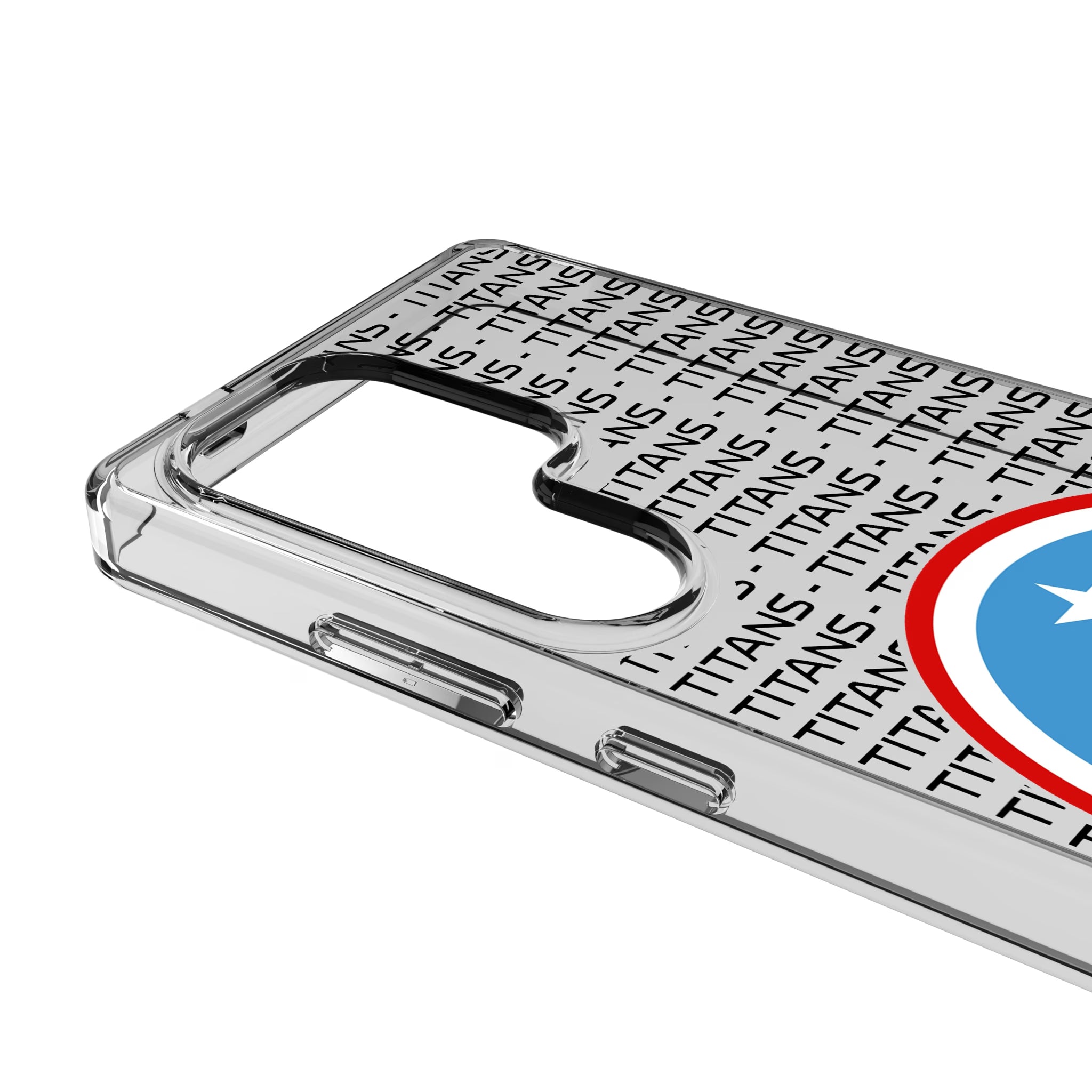 Tennessee Titans Text Backdrop Galaxy Clear Phone Case for Samsung Galaxy - Detail