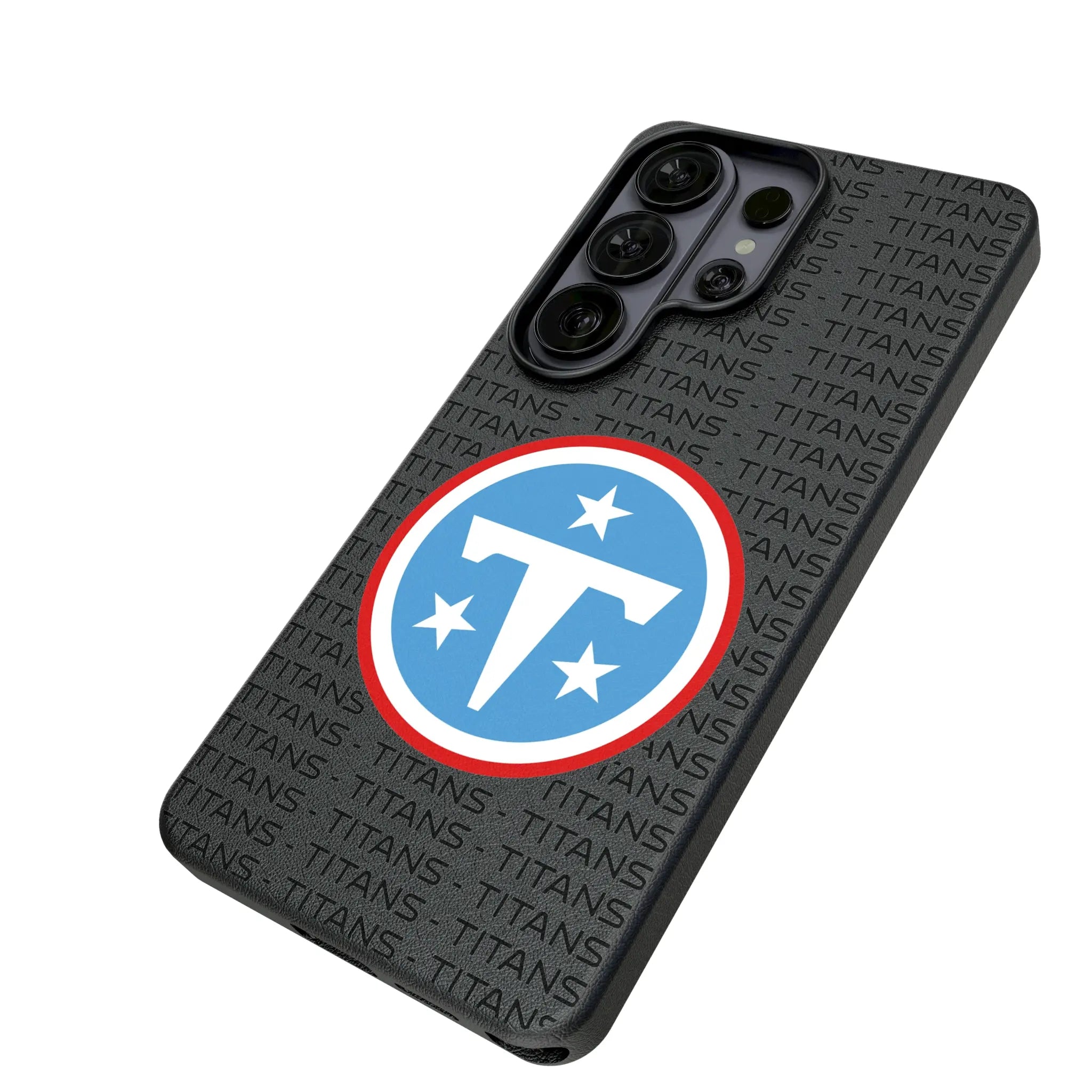 Tennessee Titans Text Backdrop Galaxy MagSafe Compatible Phone Case for Samsung Galaxy - Isometric View#Device_Galaxy S26 Ultra