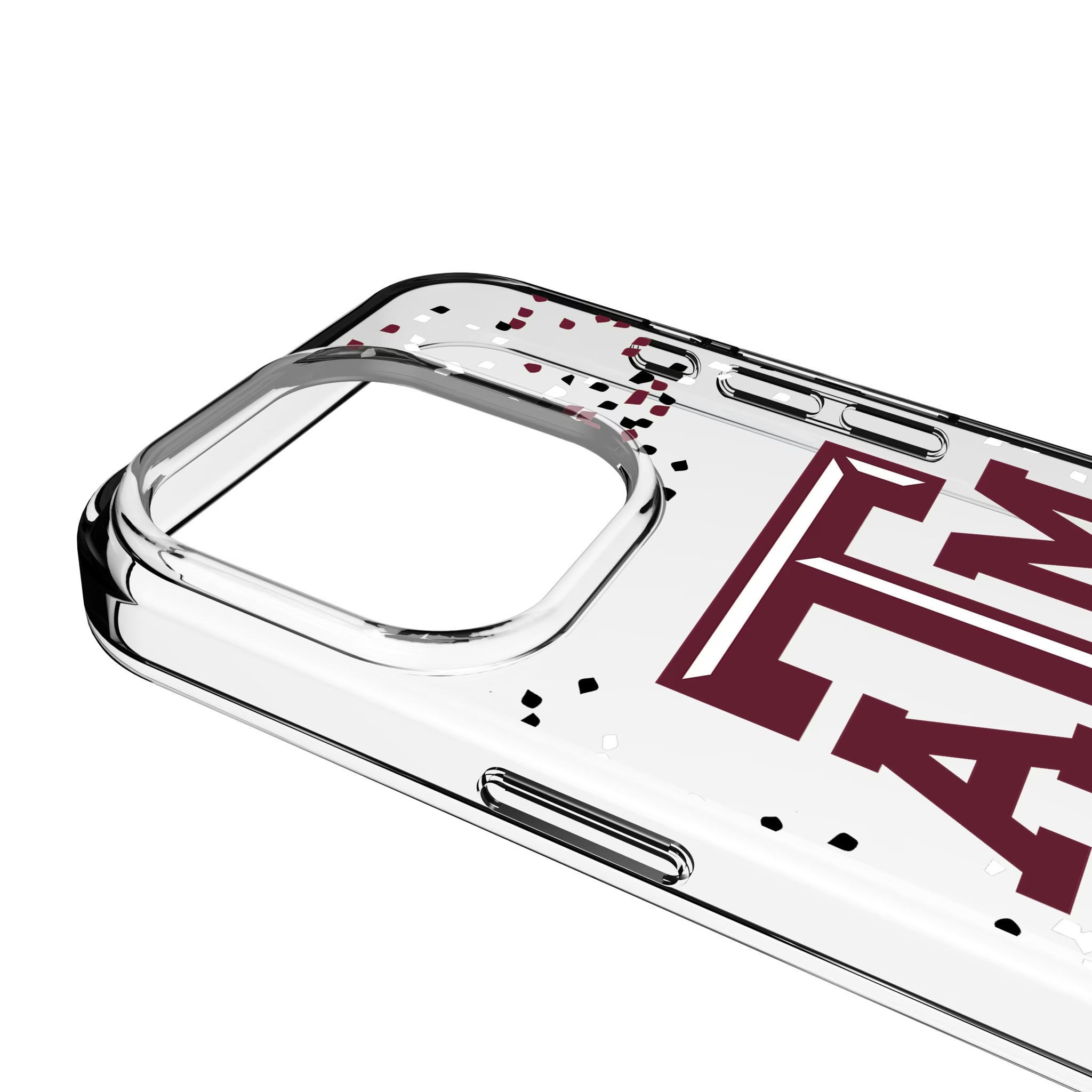 Texas A&M University Aggies Confetti iPhone Clear Phone Case for Apple iPhone - Detail