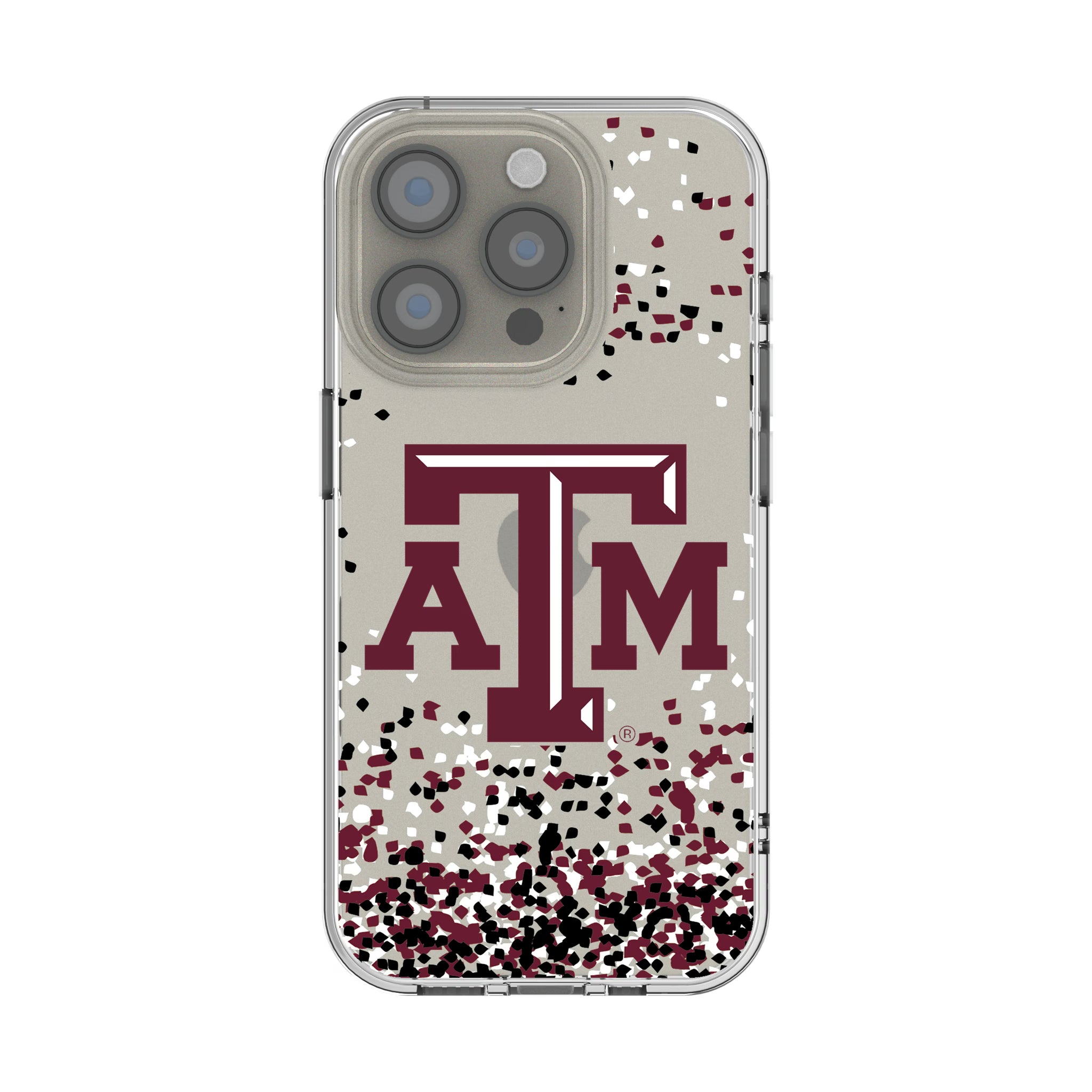 Texas A&M University Aggies Confetti iPhone Clear Phone Case for Apple iPhone