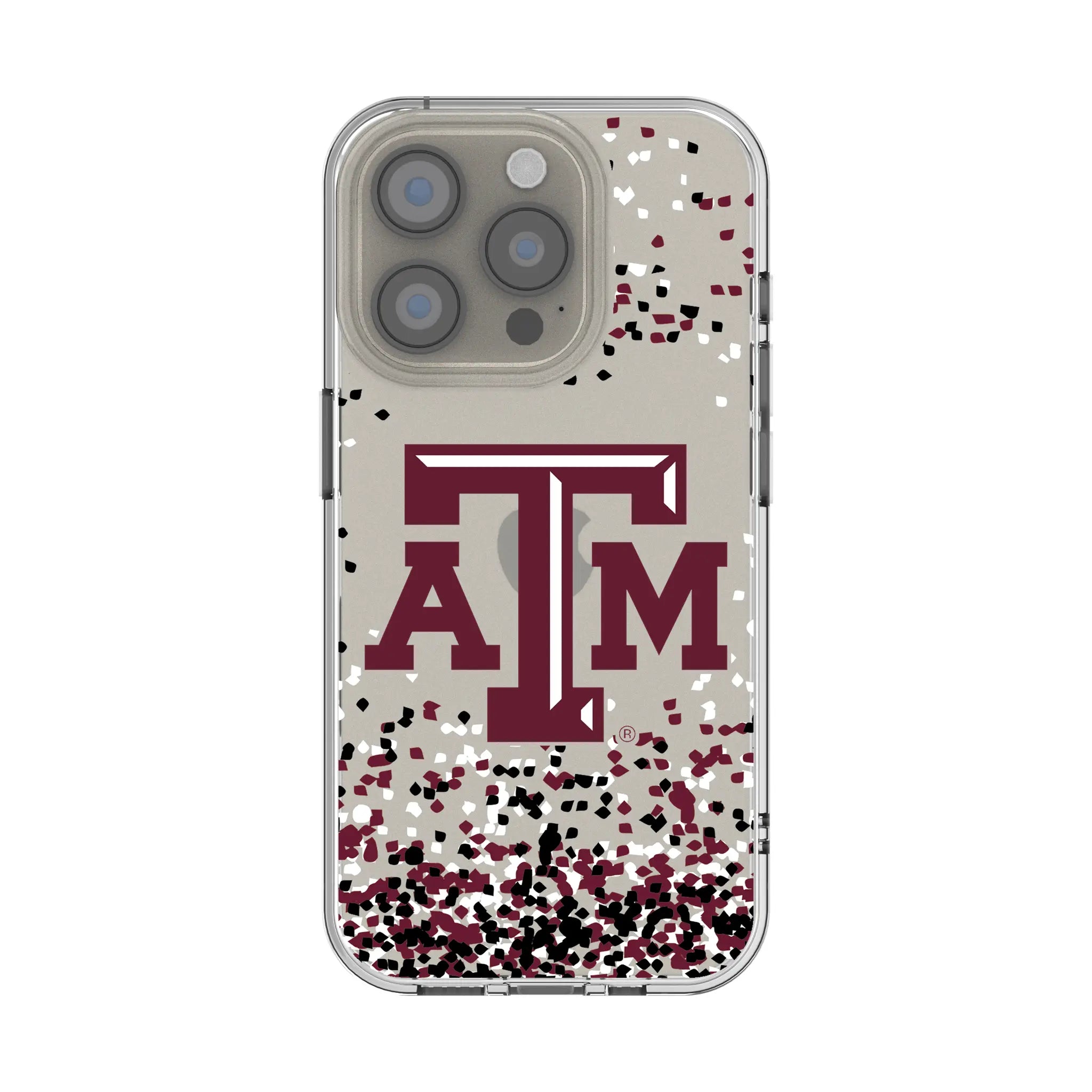 Texas A&M University Aggies Confetti iPhone Clear Phone Case for Apple iPhone