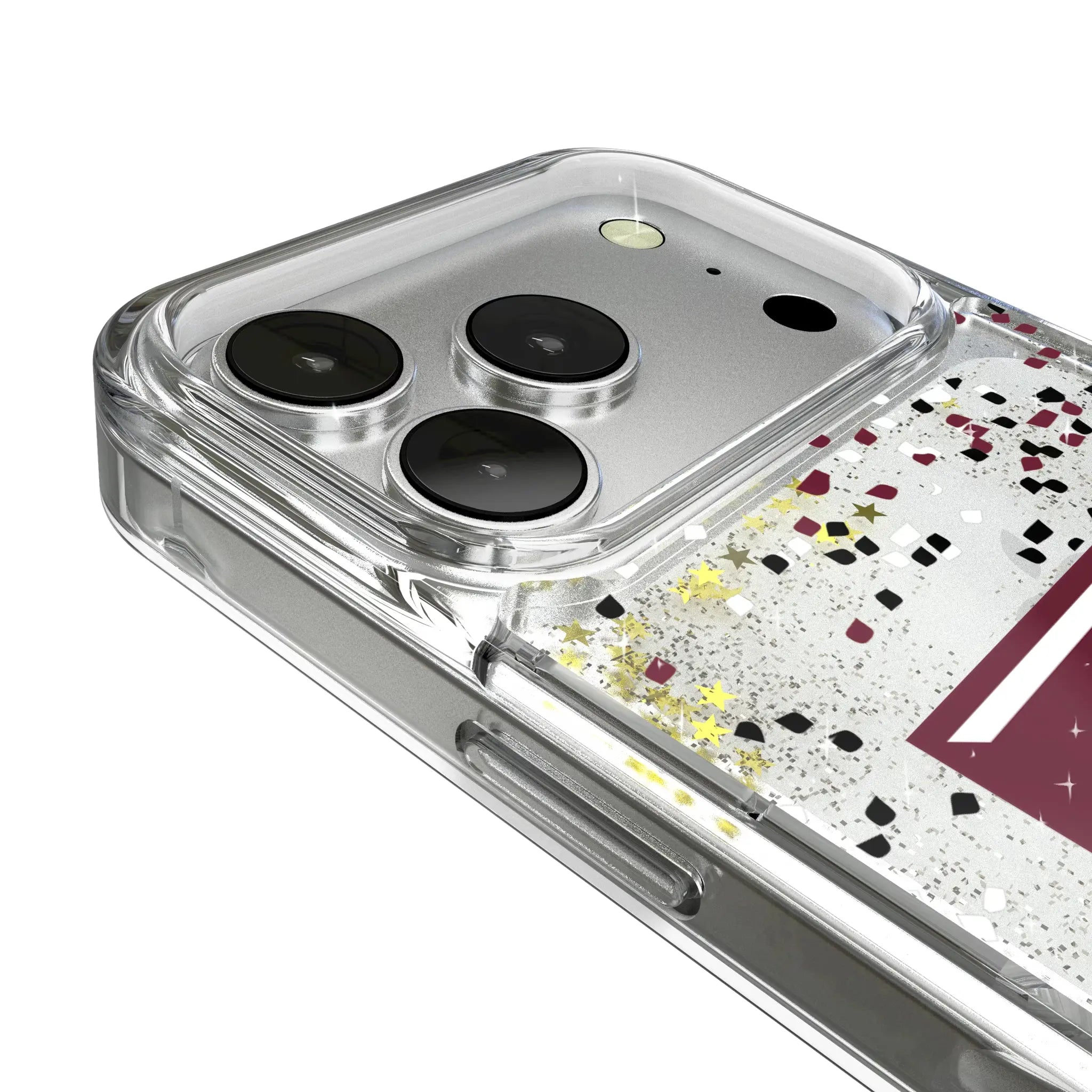 Texas A&M University Aggies Confetti iPhone Glitter Phone Case for Apple iPhone - Detail
