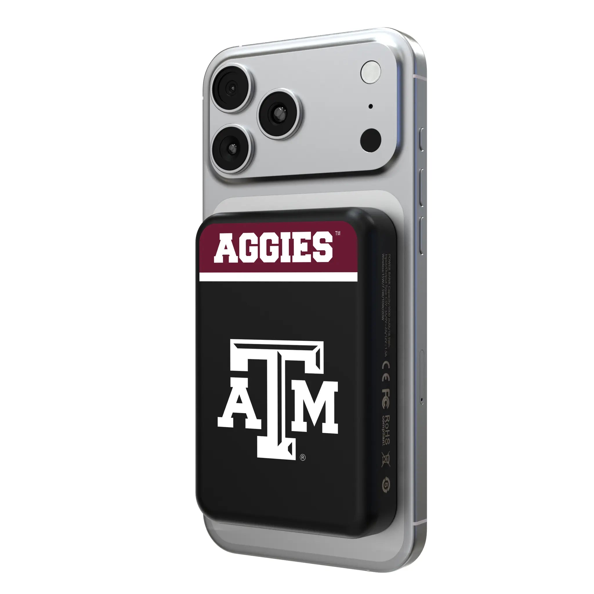 Texas A&M University Aggies Endzone Plus Wireless Mag Power Bank