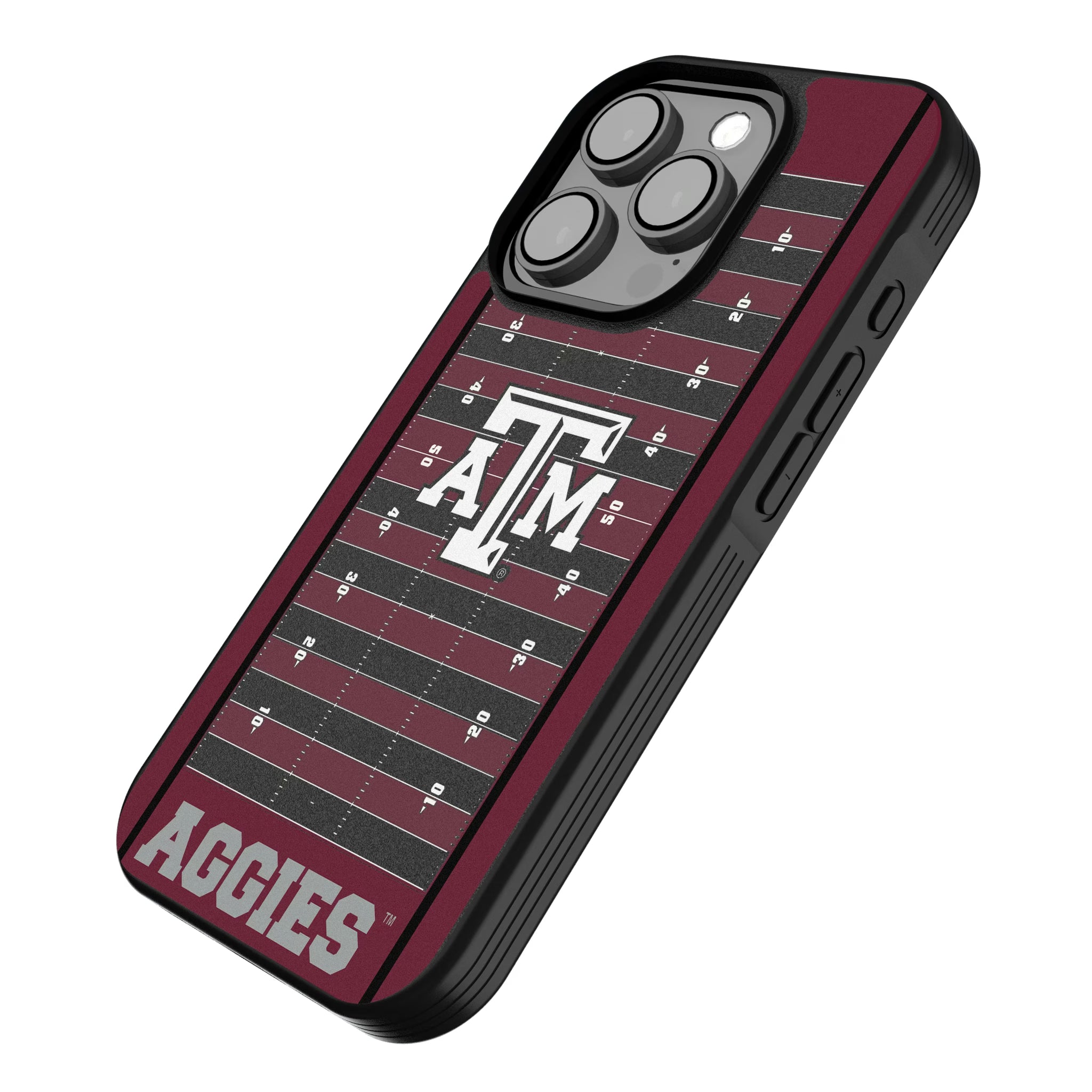 Texas A&M University Aggies Field iPhone Bump Phone Case for Apple iPhone - Isometric View
