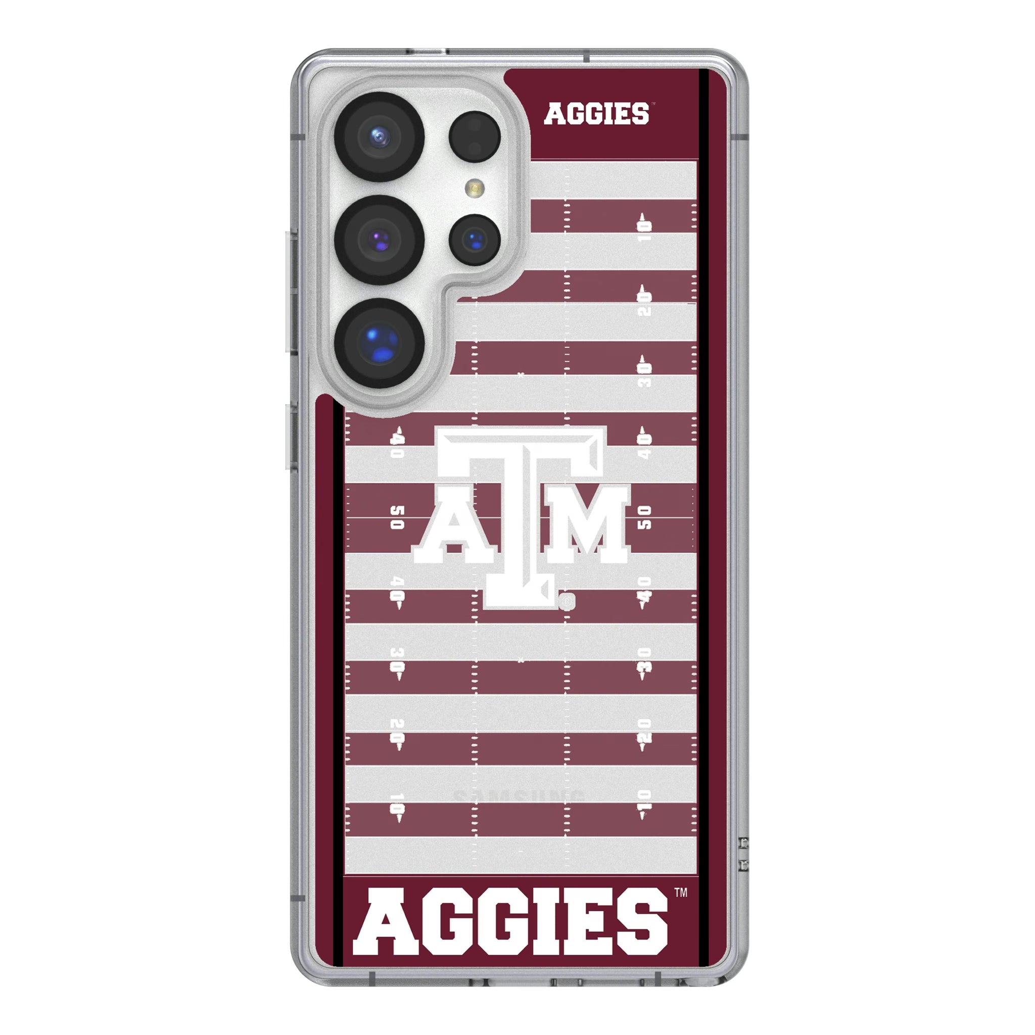 Texas A&M University Aggies Field Galaxy Clear Phone Case for Samsung Galaxy