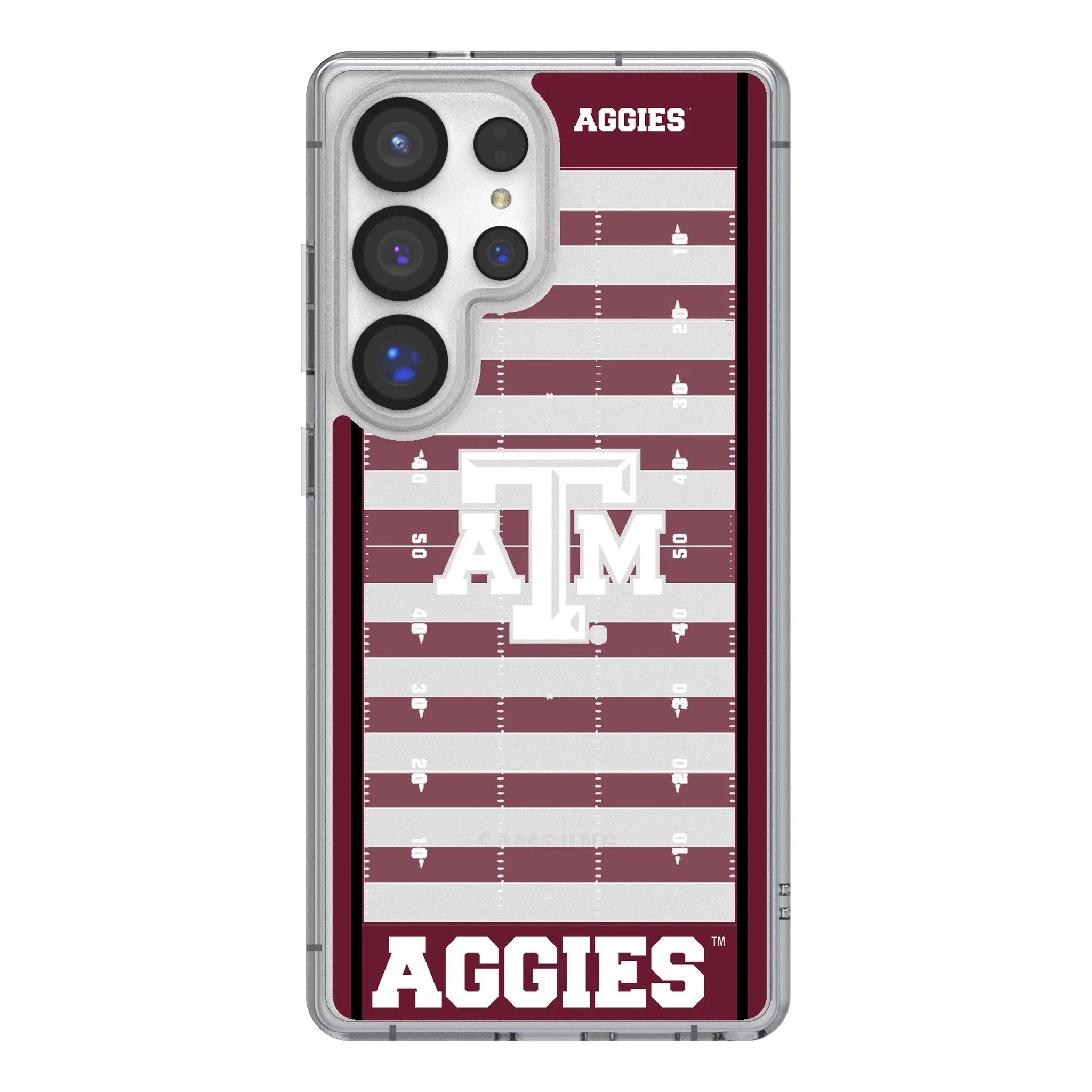 Texas A&M University Aggies Field Galaxy Clear Phone Case for Samsung Galaxy#Device_Galaxy S25 Ultra