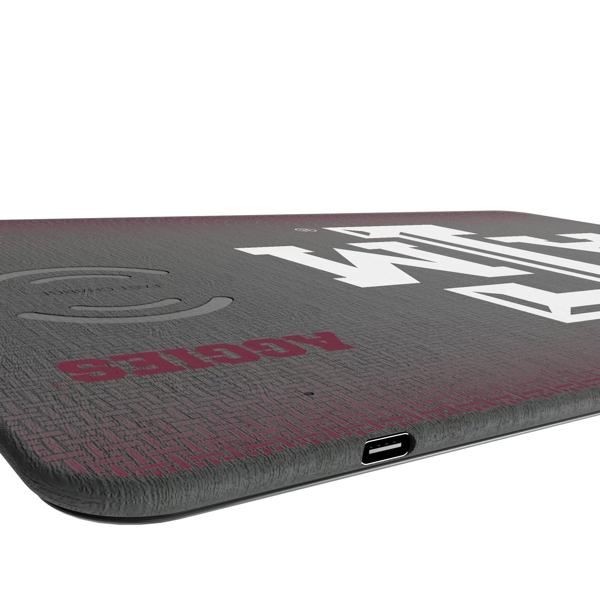 Texas A&M University Aggies Linen 15-Watt Wireless Charger and Mouse Pad