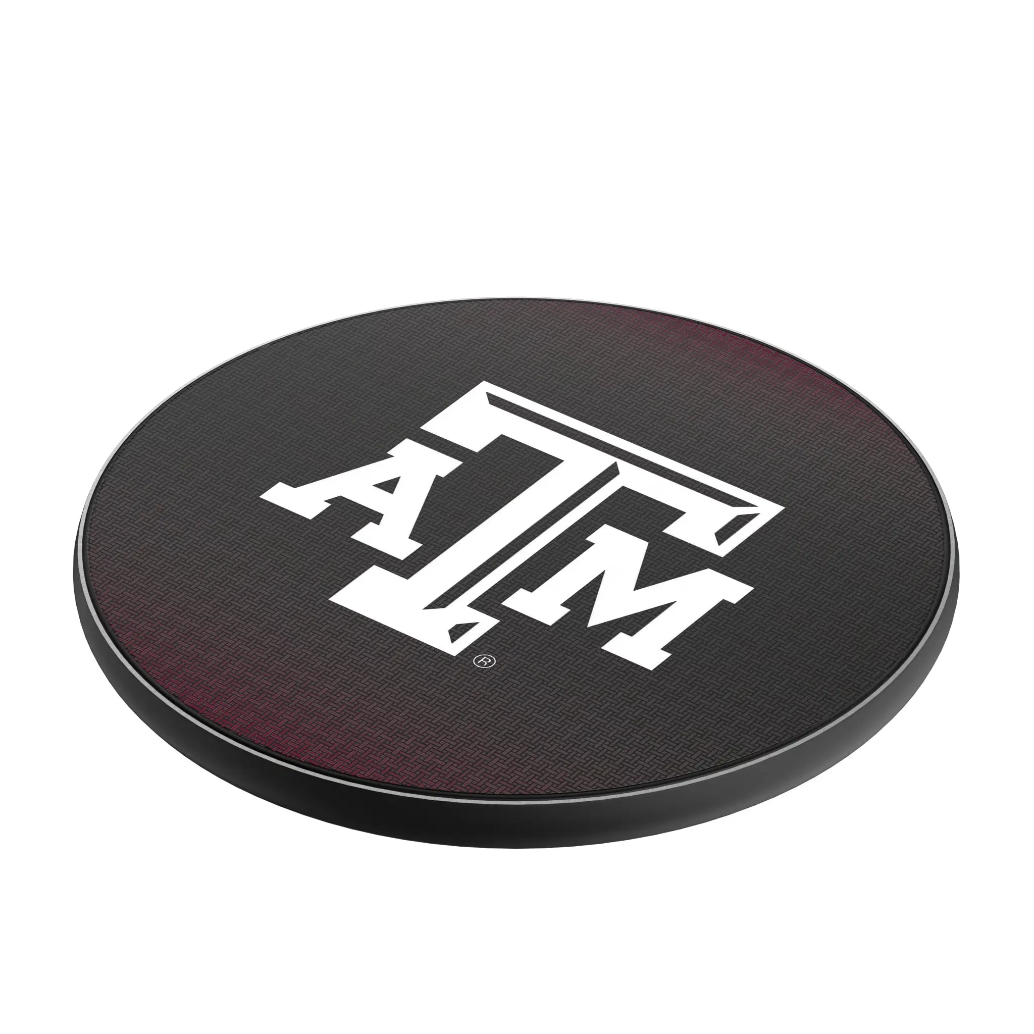 Texas A&M University Aggies Linen 15-Watt Wireless Charger - Isometric View