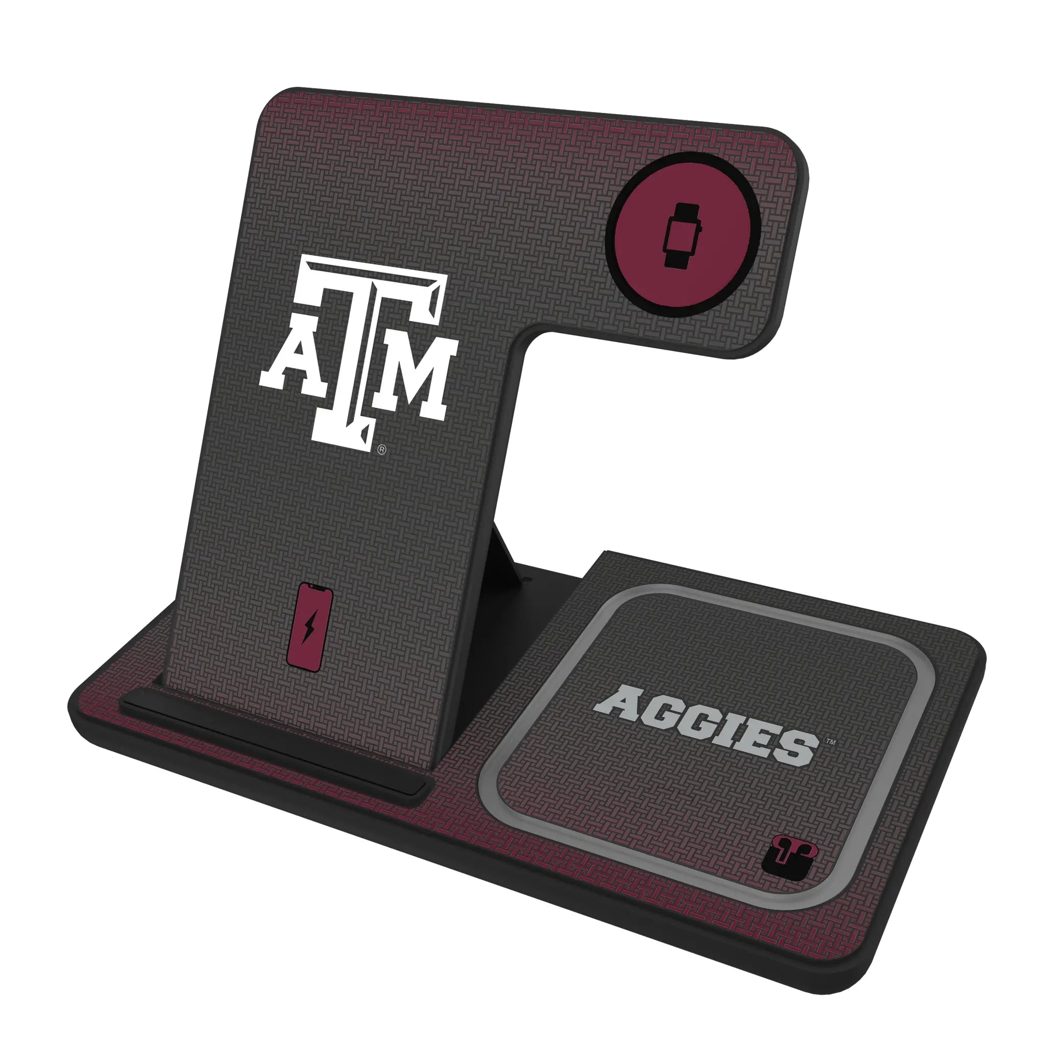 Texas A&M University Aggies Linen 3 in 1 Charging Station