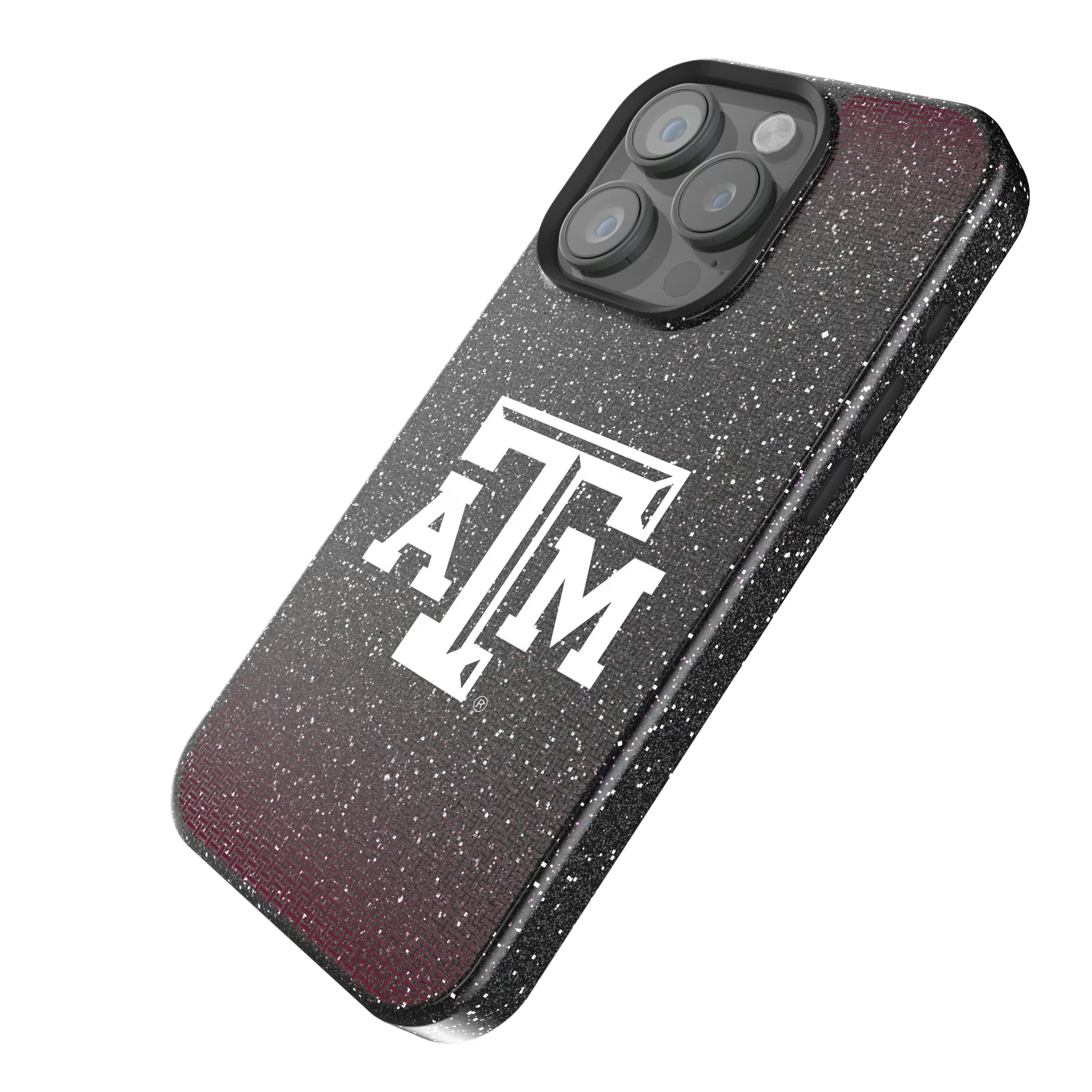 Texas A&M University Aggies Linen iPhone Bling Phone Case for Apple iPhone - Isometric View