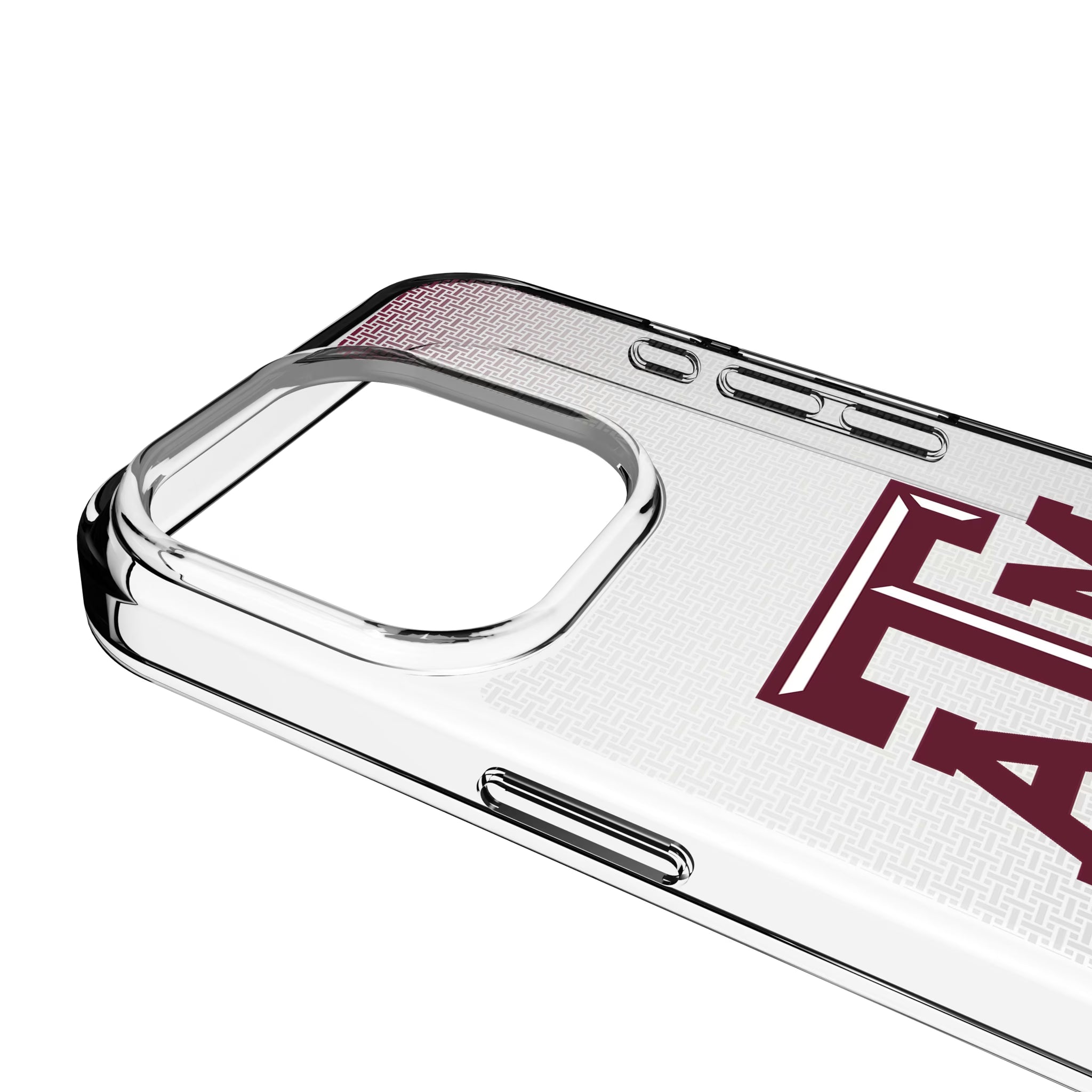 Texas A&M University Aggies Linen iPhone Clear Phone Case for Apple iPhone - Detail