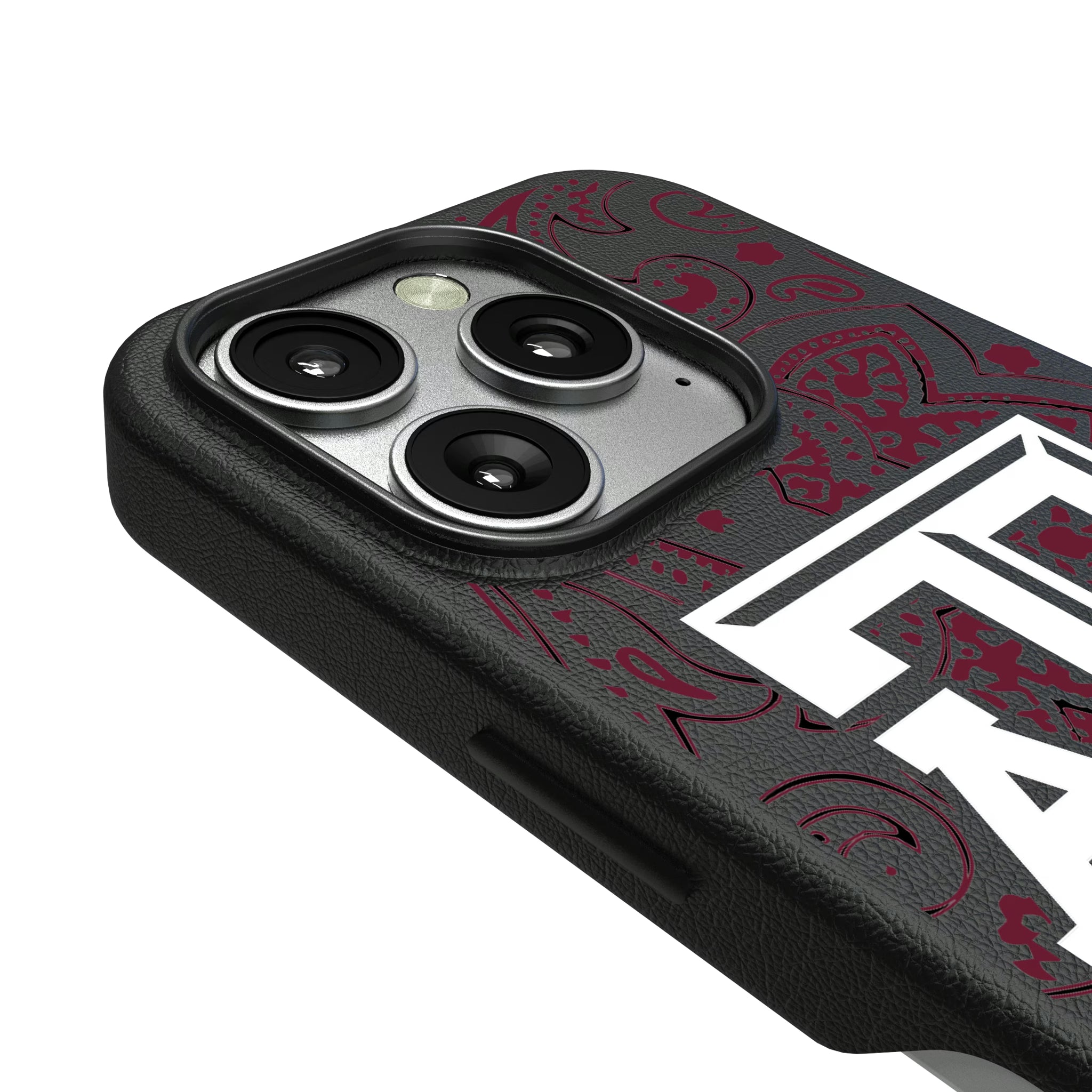 Texas A&M University Aggies Paisley iPhone MagSafe Compatible Phone Case for Apple iPhone - Detail