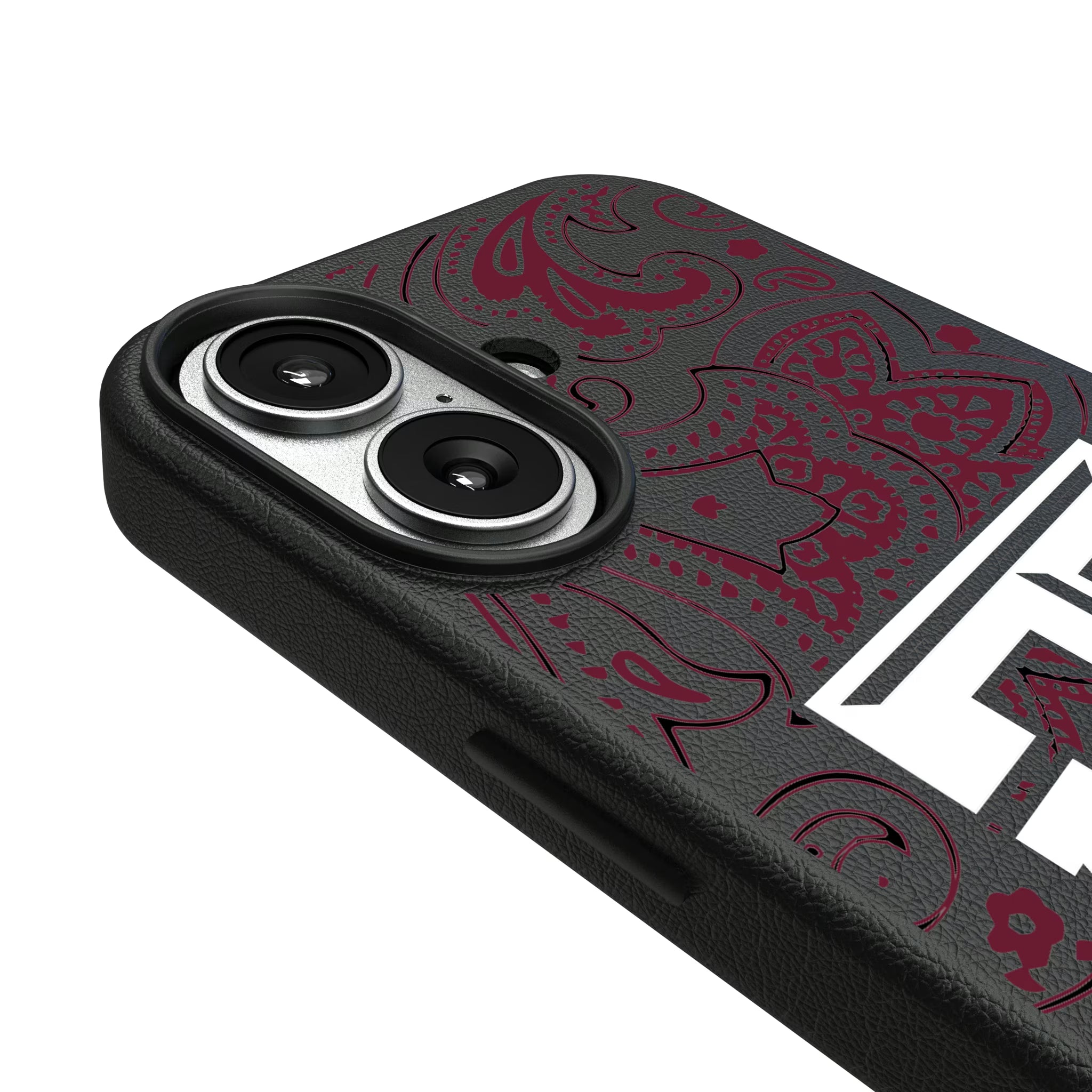 Texas A&M University Aggies Paisley iPhone MagSafe Compatible Phone Case for Apple iPhone - Detail#Device_iPhone 17