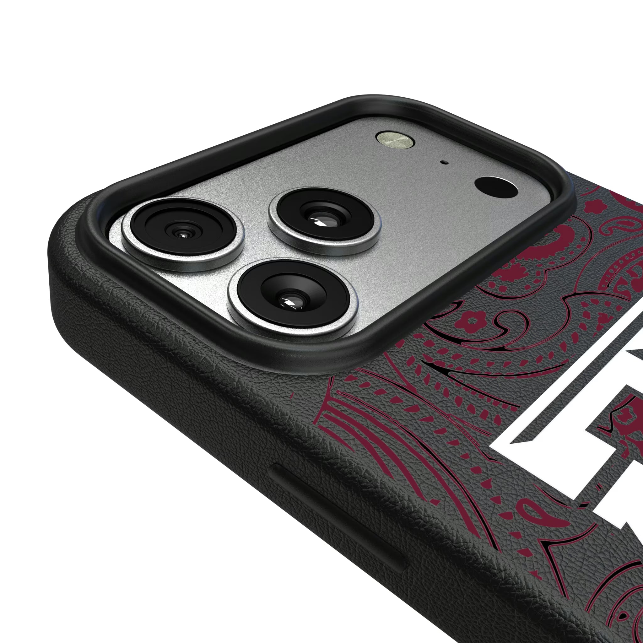 Texas A&M University Aggies Paisley iPhone MagSafe Compatible Phone Case for Apple iPhone - Detail#Device_iPhone 17 Pro Max