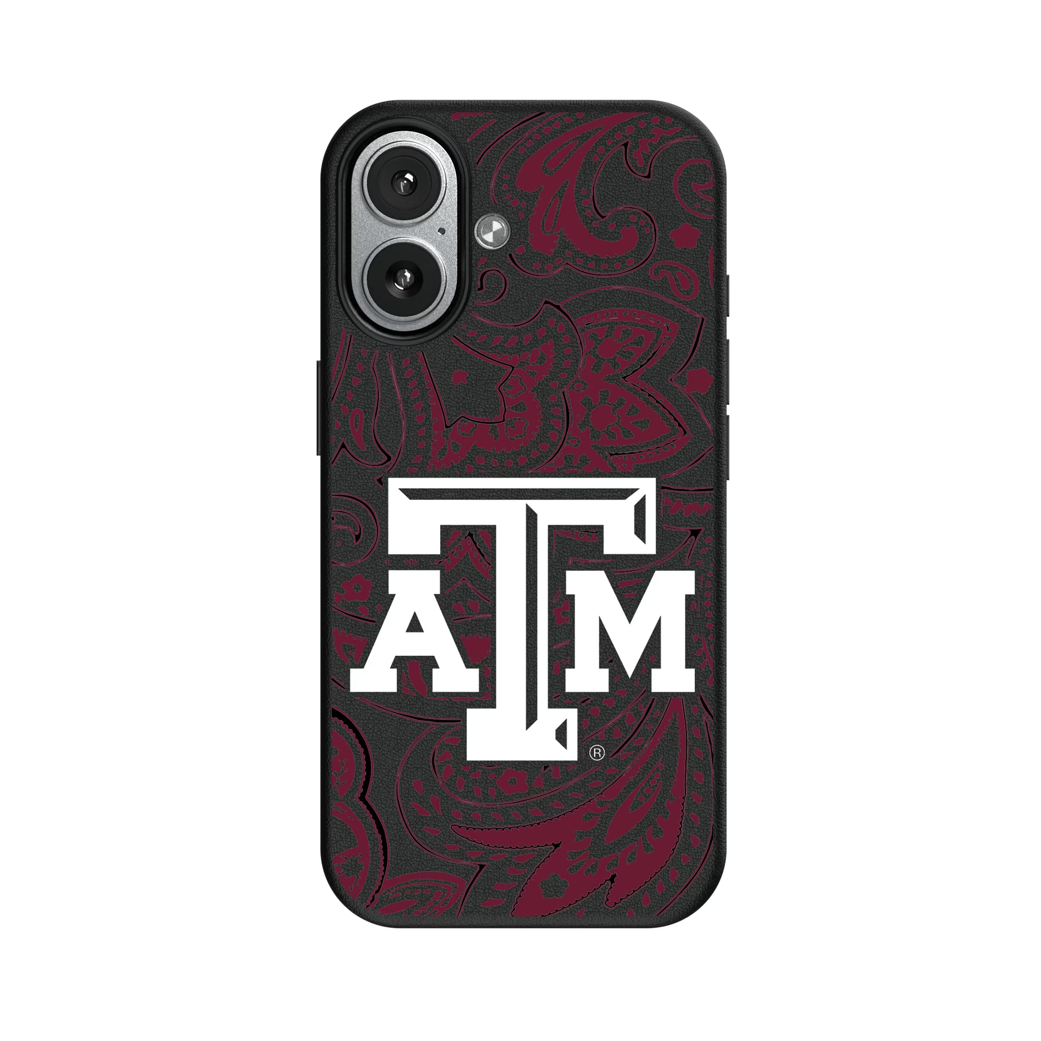Texas A&M University Aggies Paisley iPhone MagSafe Compatible Phone Case for Apple iPhone#Device_iPhone 17
