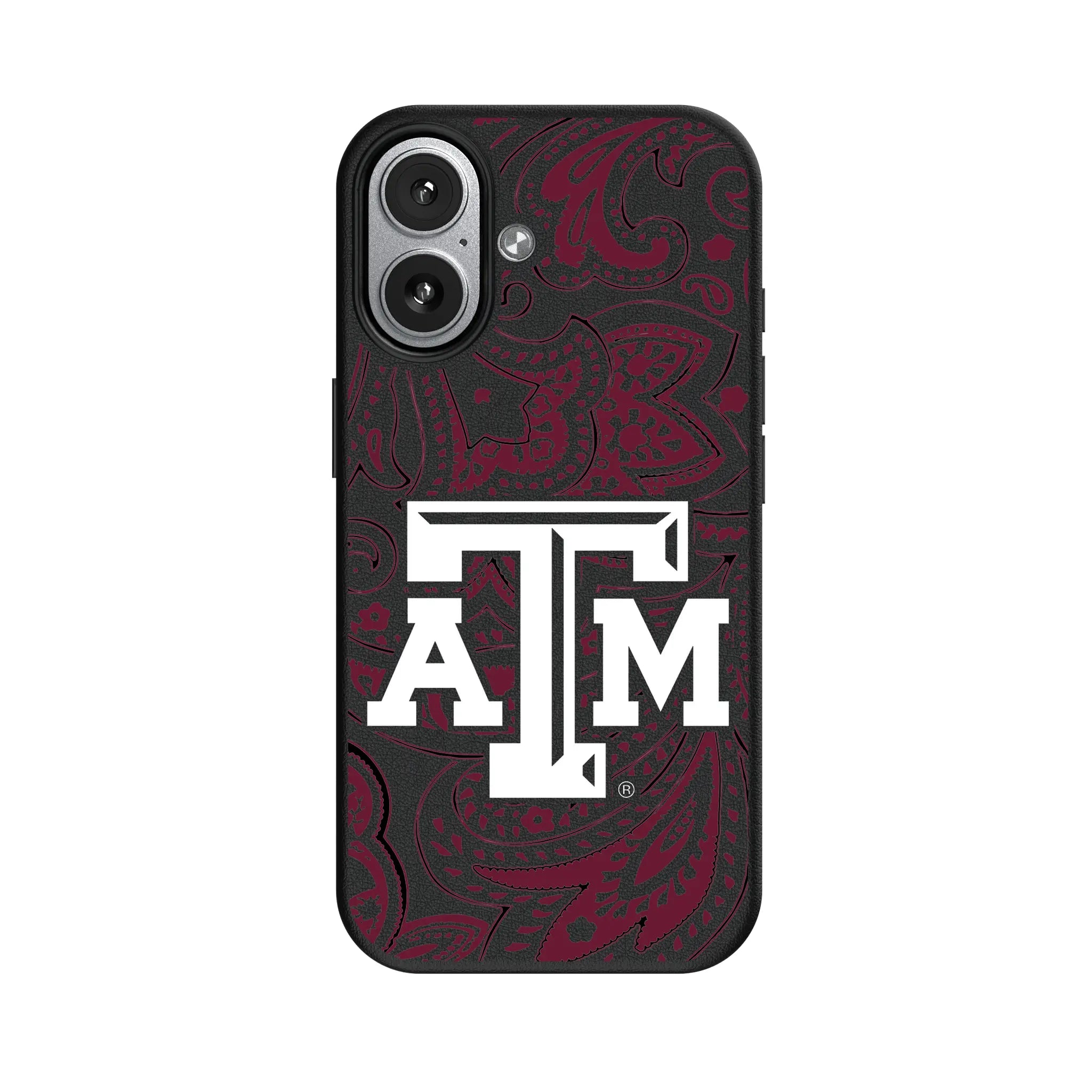 Texas A&M University Aggies Paisley iPhone MagSafe Compatible Phone Case for Apple iPhone#Device_iPhone 17