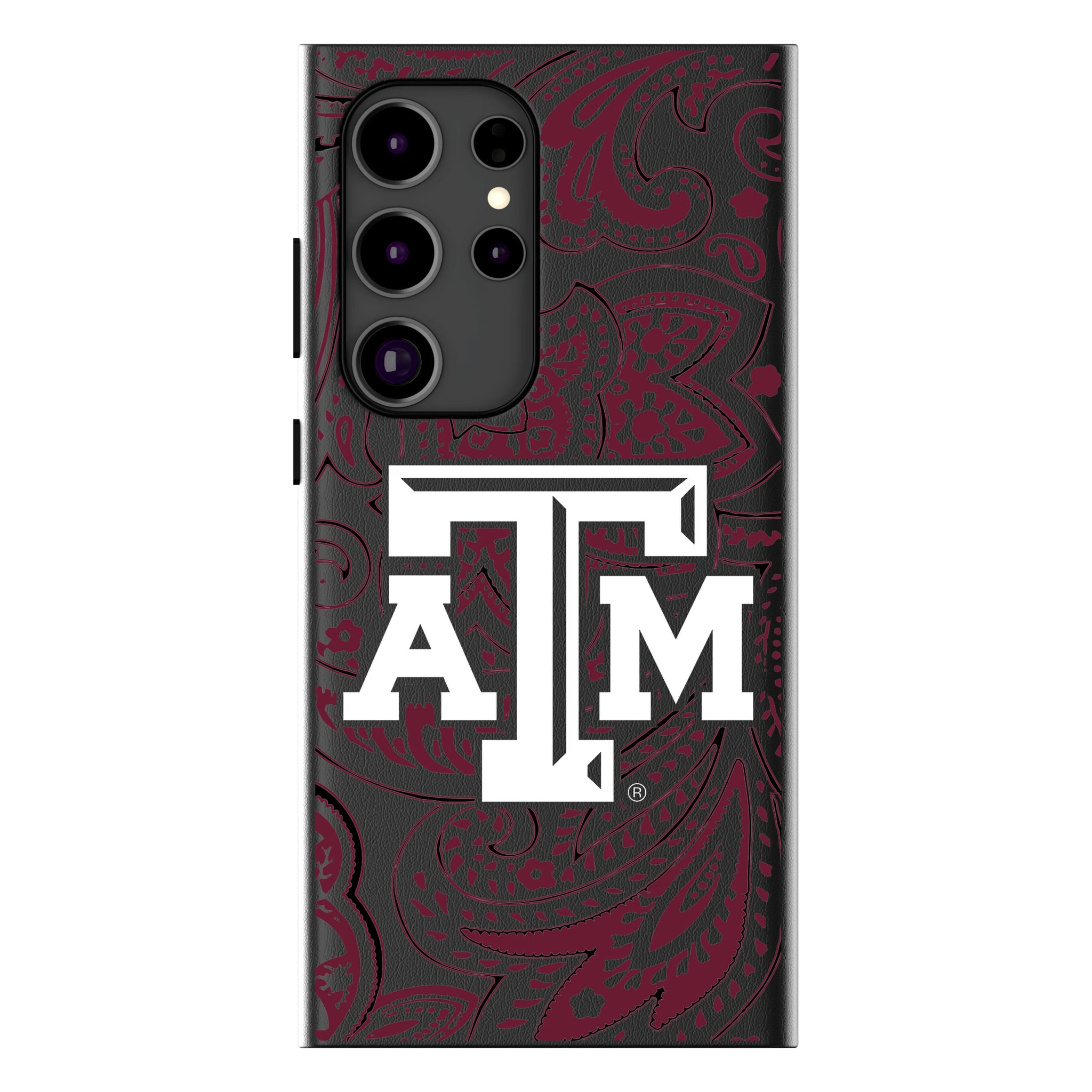 Texas A&M University Aggies Paisley Galaxy MagSafe Compatible Phone Case for Samsung Galaxy